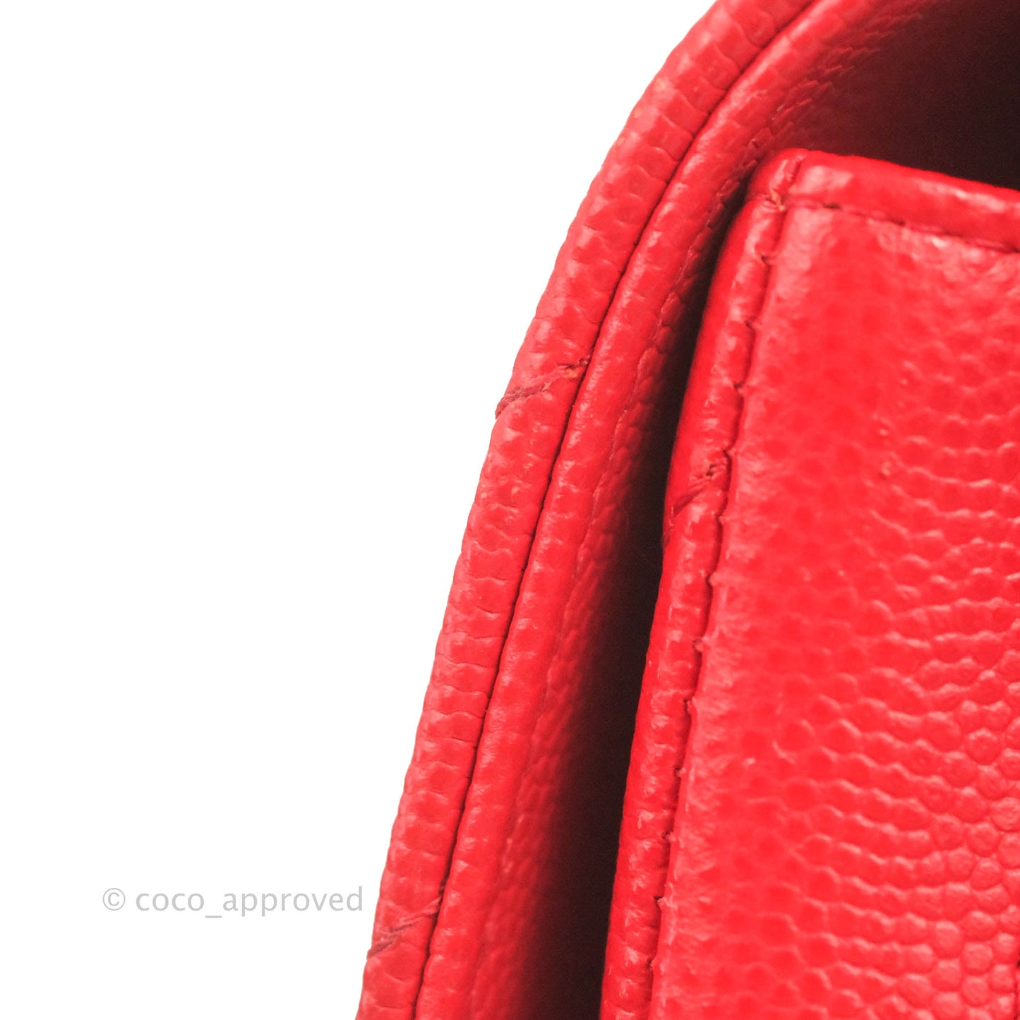 Chanel Quilted Mini Rectangular Flap Red Chevron Caviar Silver Hardware