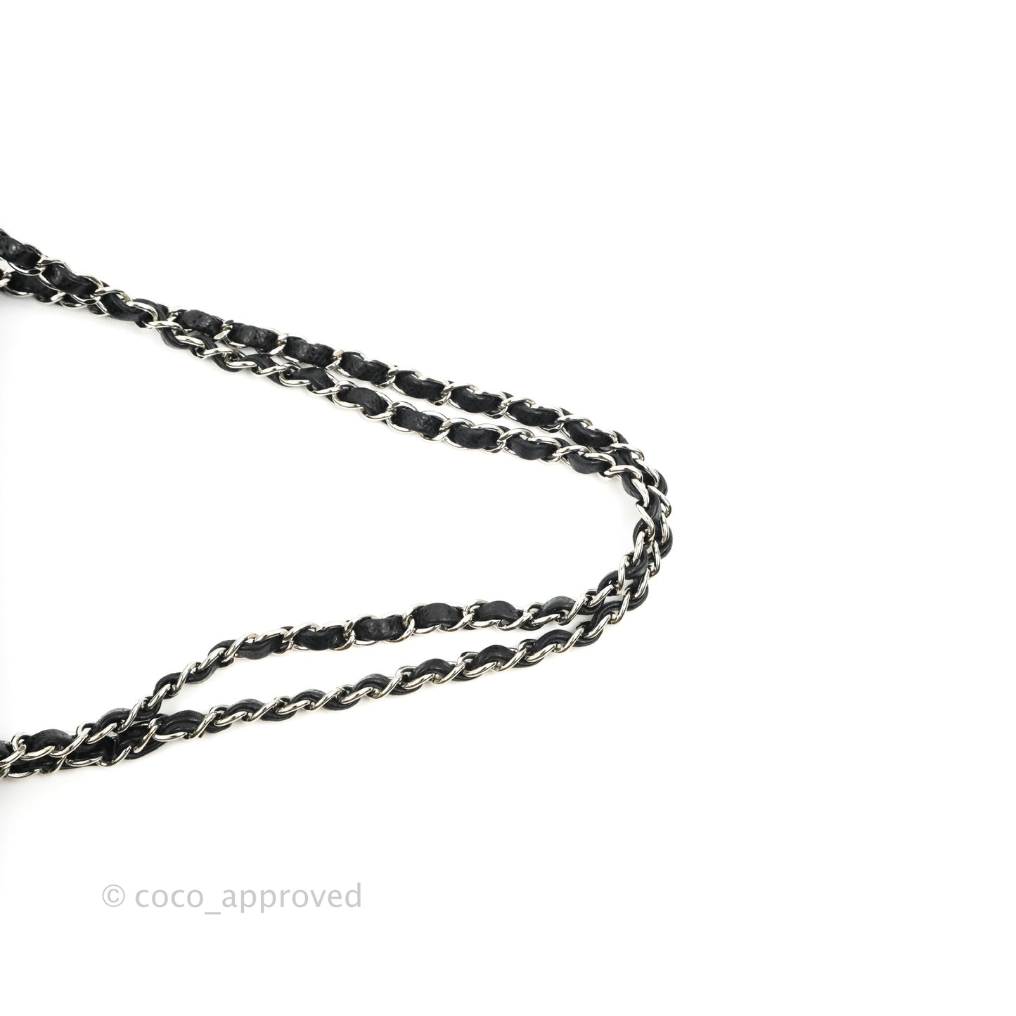 Chanel Classic M/L Medium Flap Quilted Black Caviar Silver Hardware