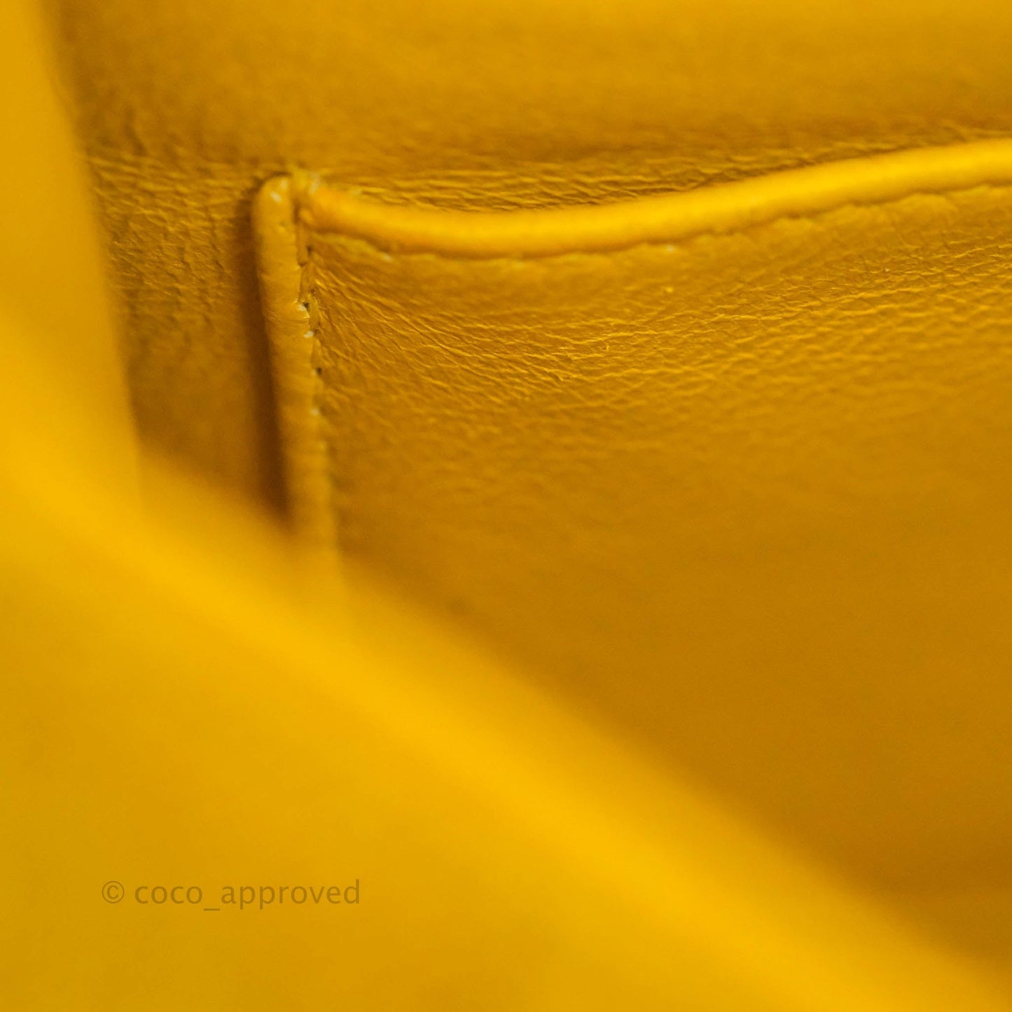 Chanel Vintage Small Classic Diana Flap Bag Yellow Linen Fabric 24K Gold Hardware