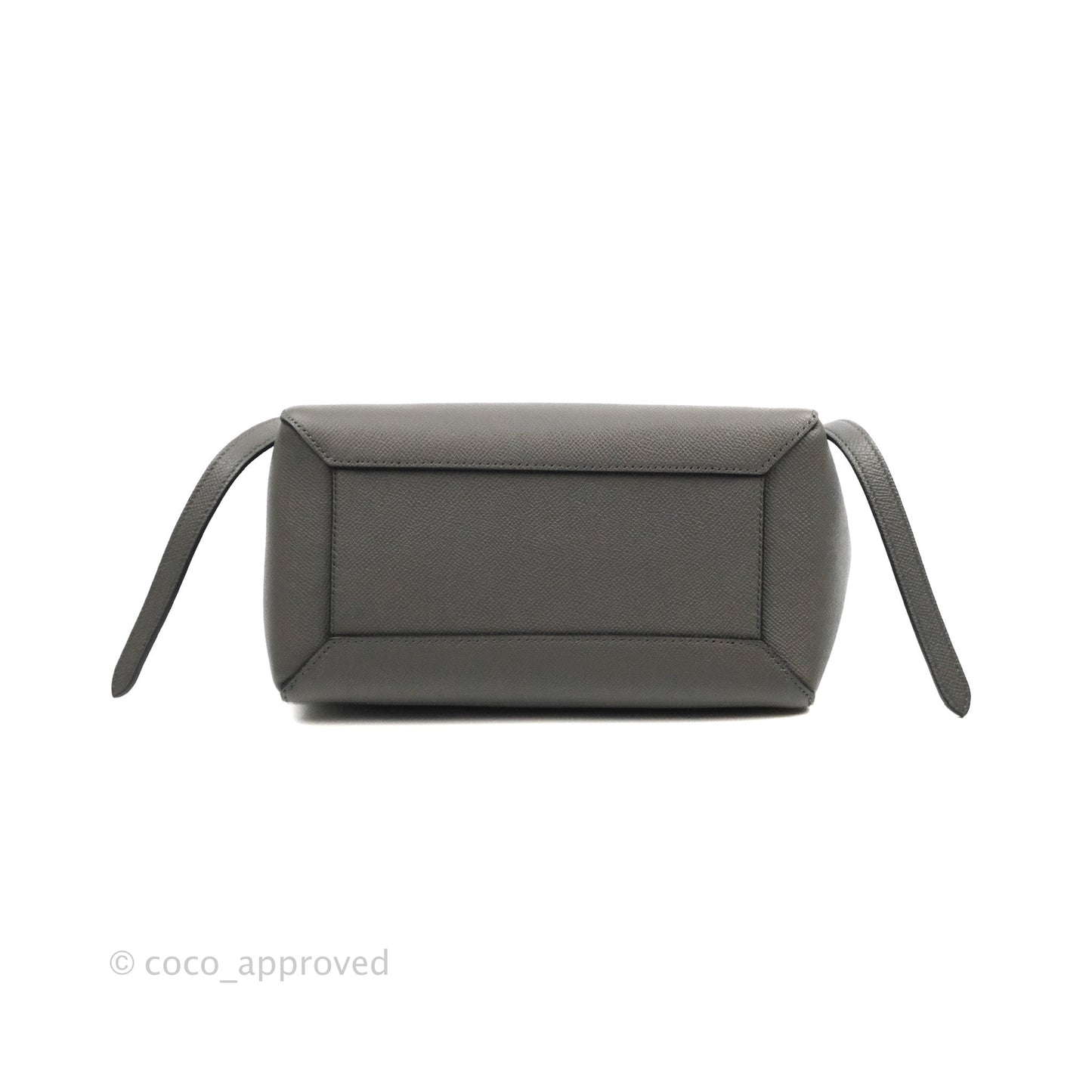 Celine Micro Belt Bag Grey Grained Calfskin Gold Hardware