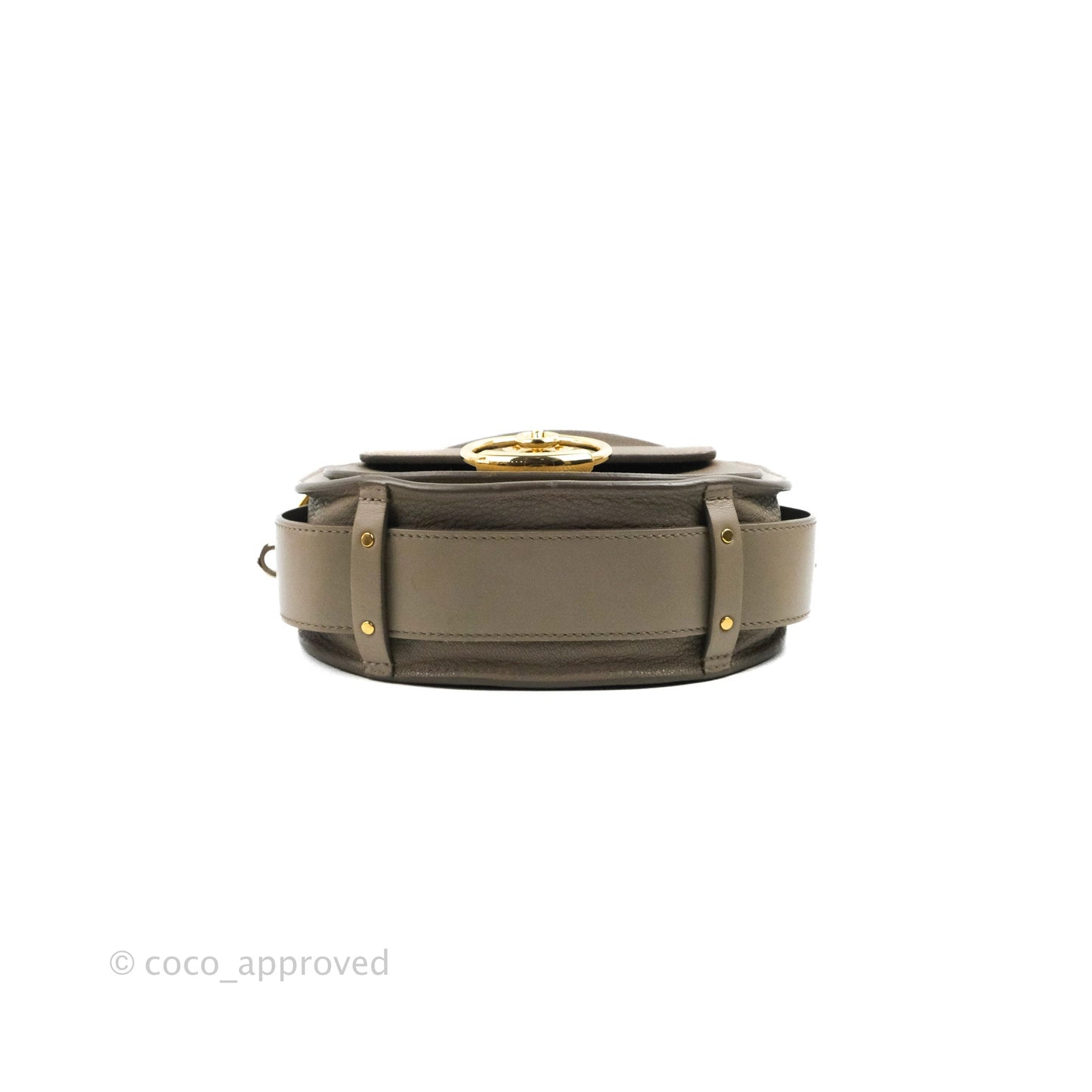 Chloé Small Tess Bag Motty Grey Grained Calfskin