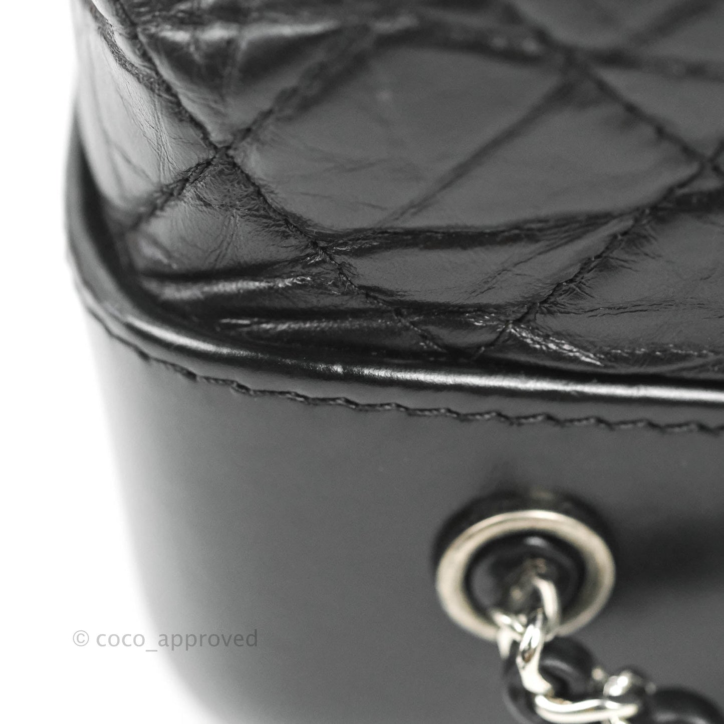 Chanel Small Gabrielle Backpack Black Aged Calfskin