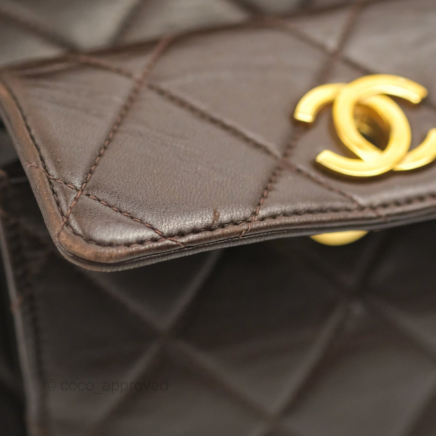 Chanel Vintage CC Duma Backpack Brown Lambskin 24K Gold Hardware