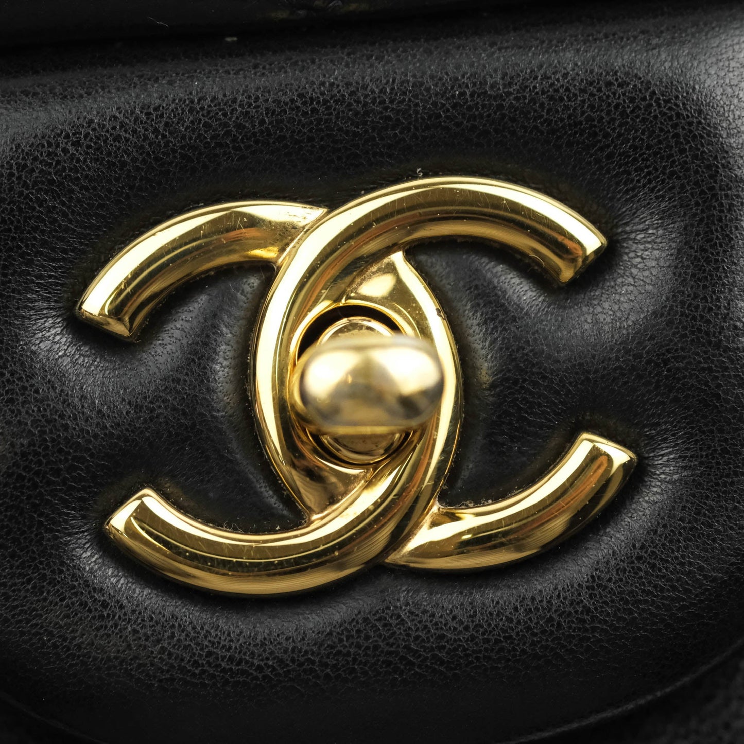 Chanel Jumbo Double Flap Black Lambskin Gold Hardware