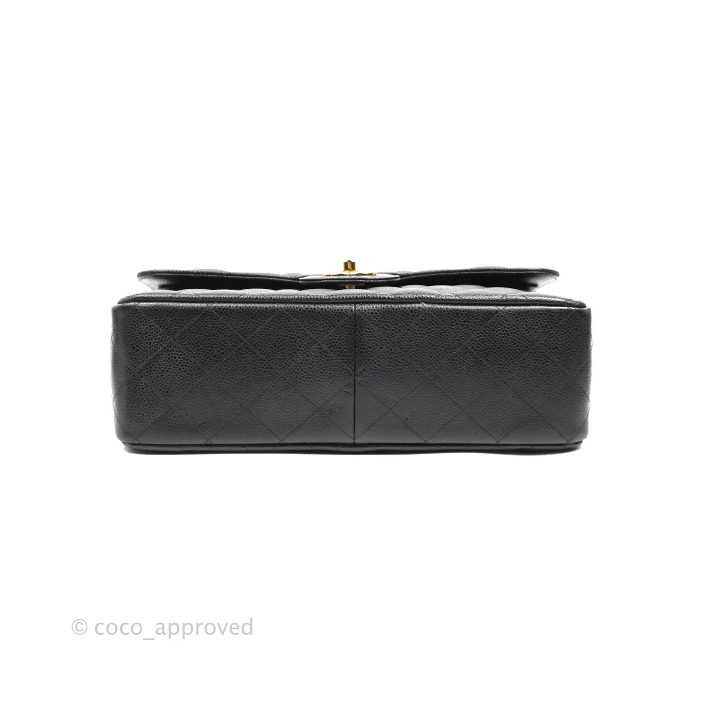 Chanel Jumbo Double Flap Black Caviar Gold Hardware⁣⁣