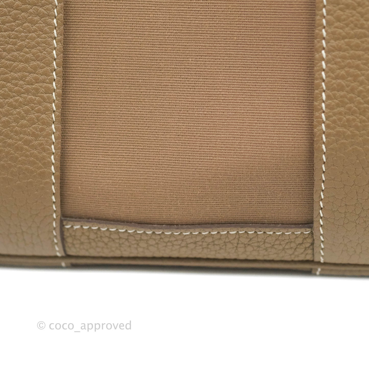 Hermès Garden Party 30 Canvas Etoupe