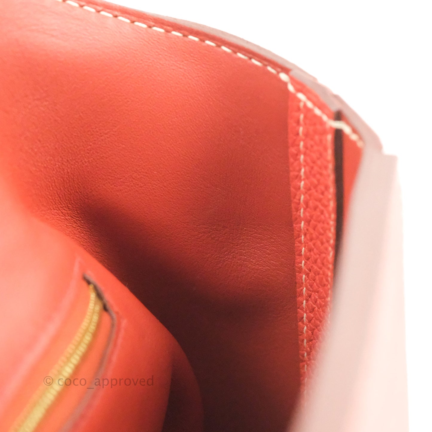 Hermès 24/24 29 Sanguine Togo Gold Hardware