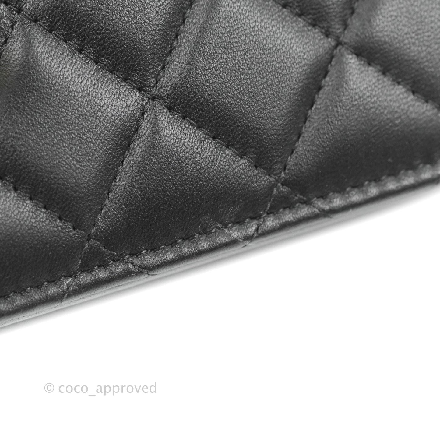 Chanel Quilted WOC Black Lambskin Gold Hardware