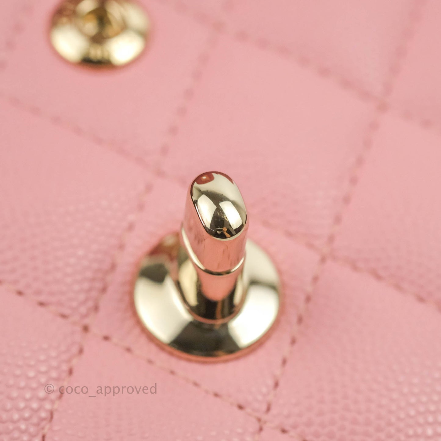 Chanel Classic Small S/M Flap Pink Caviar Gold Hardware 22C