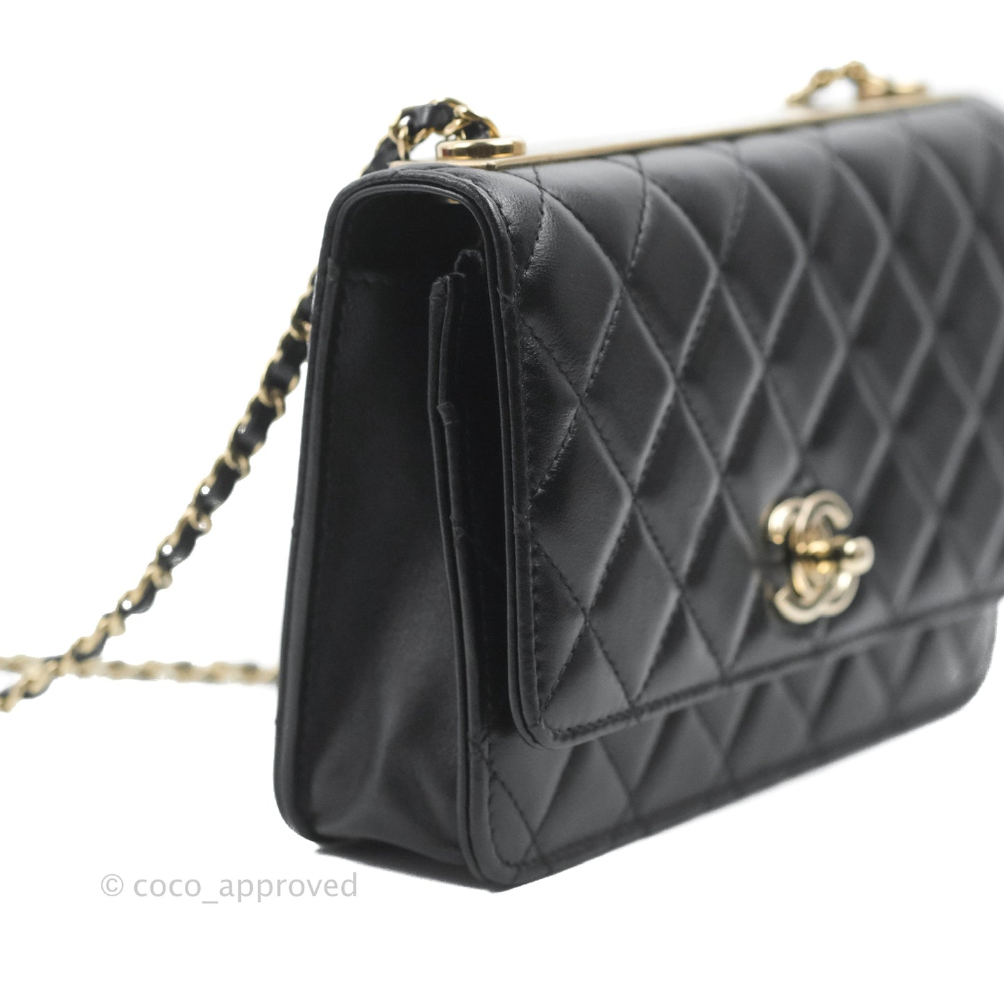 Chanel Trendy CC WOC Black Lambskin Gold Hardware
