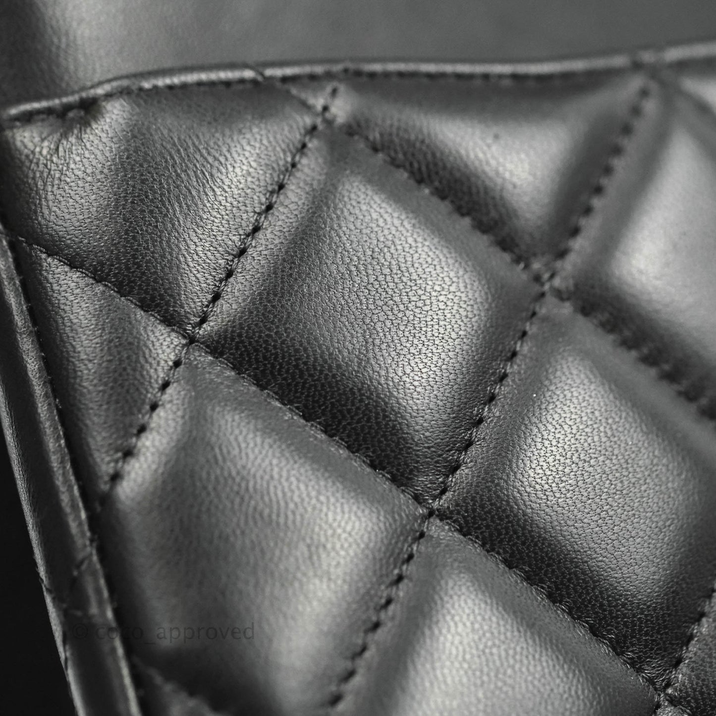 Chanel Jumbo Double Flap Black Lambskin Silver Hardware⁣⁣