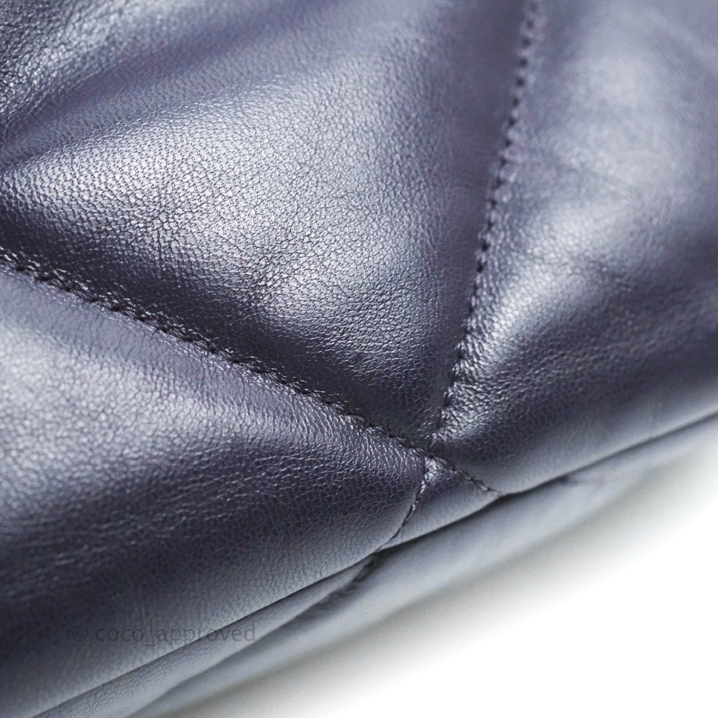Chanel 19 Medium Dark Purple Mixed Hardware