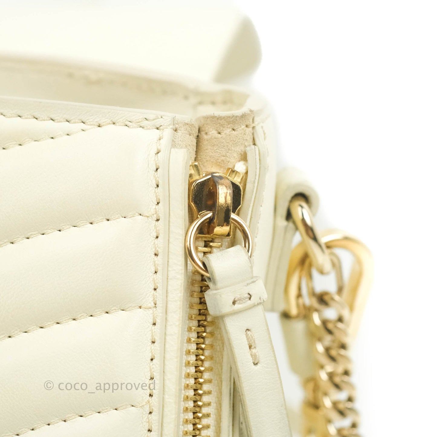 Chloé Mini Faye Backpack Ivory White Calfskin