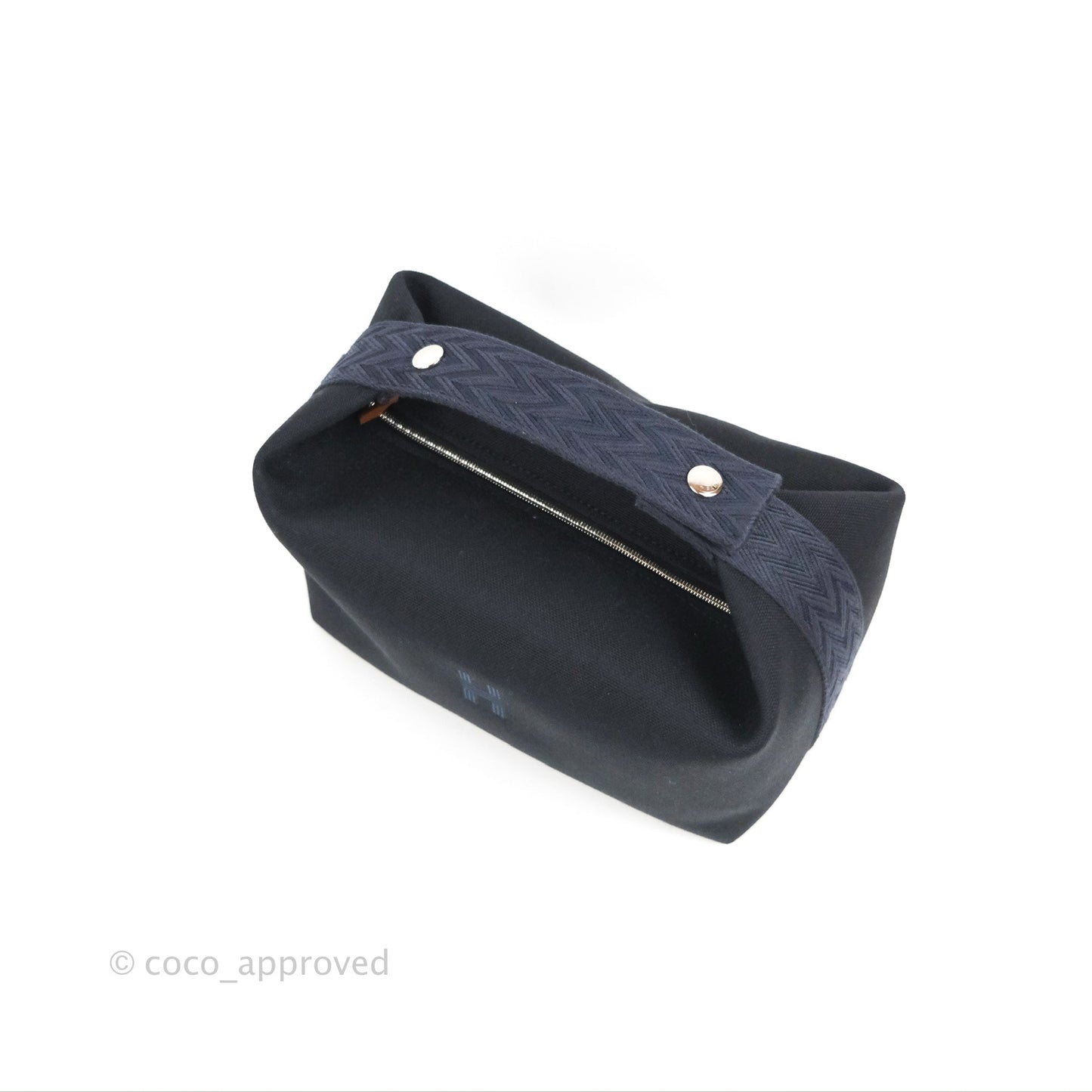 Hermès Large Bride-A-Brac Navy Canvas
