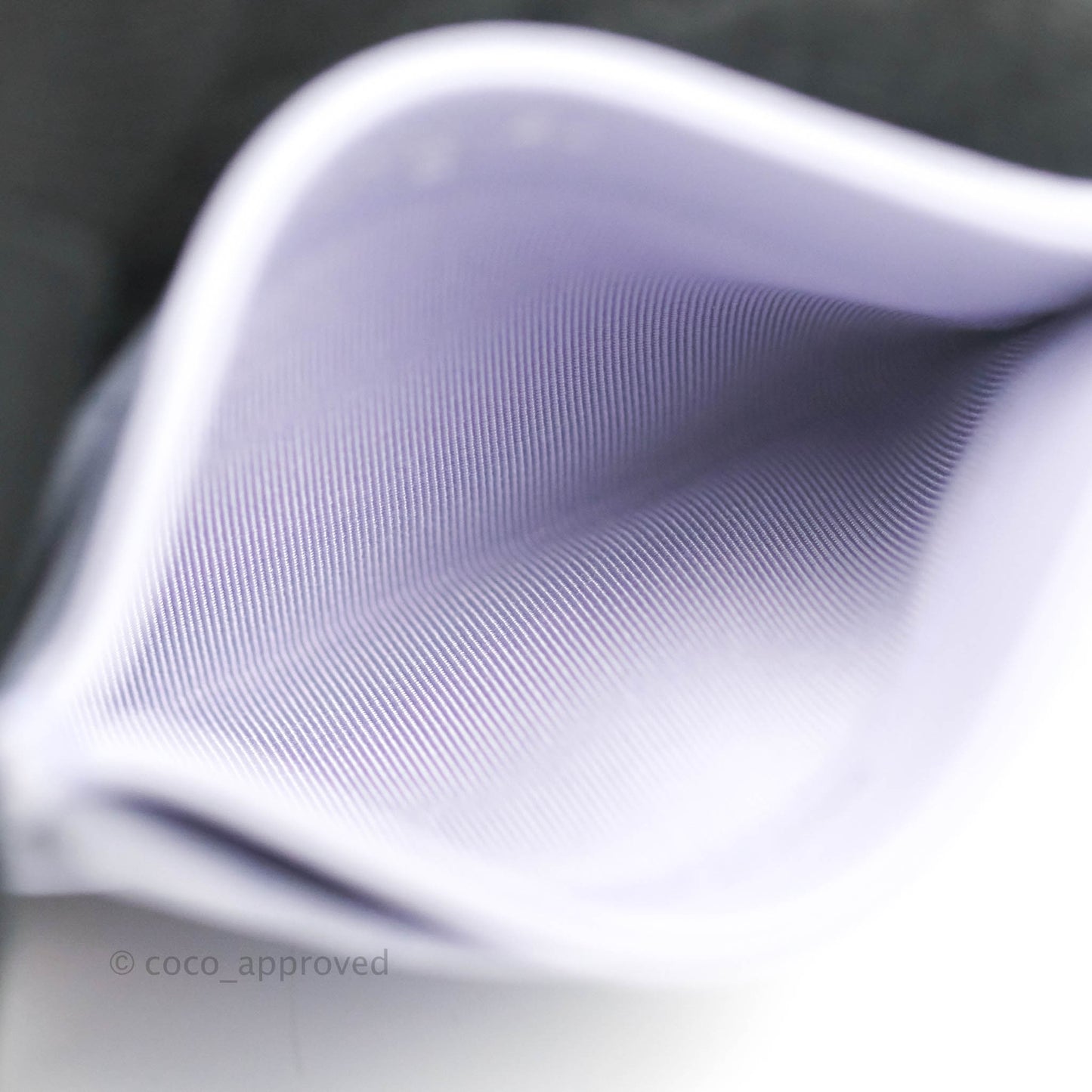 Chanel Classic Flat Card Holder Light Purple Caviar Silver Hardware