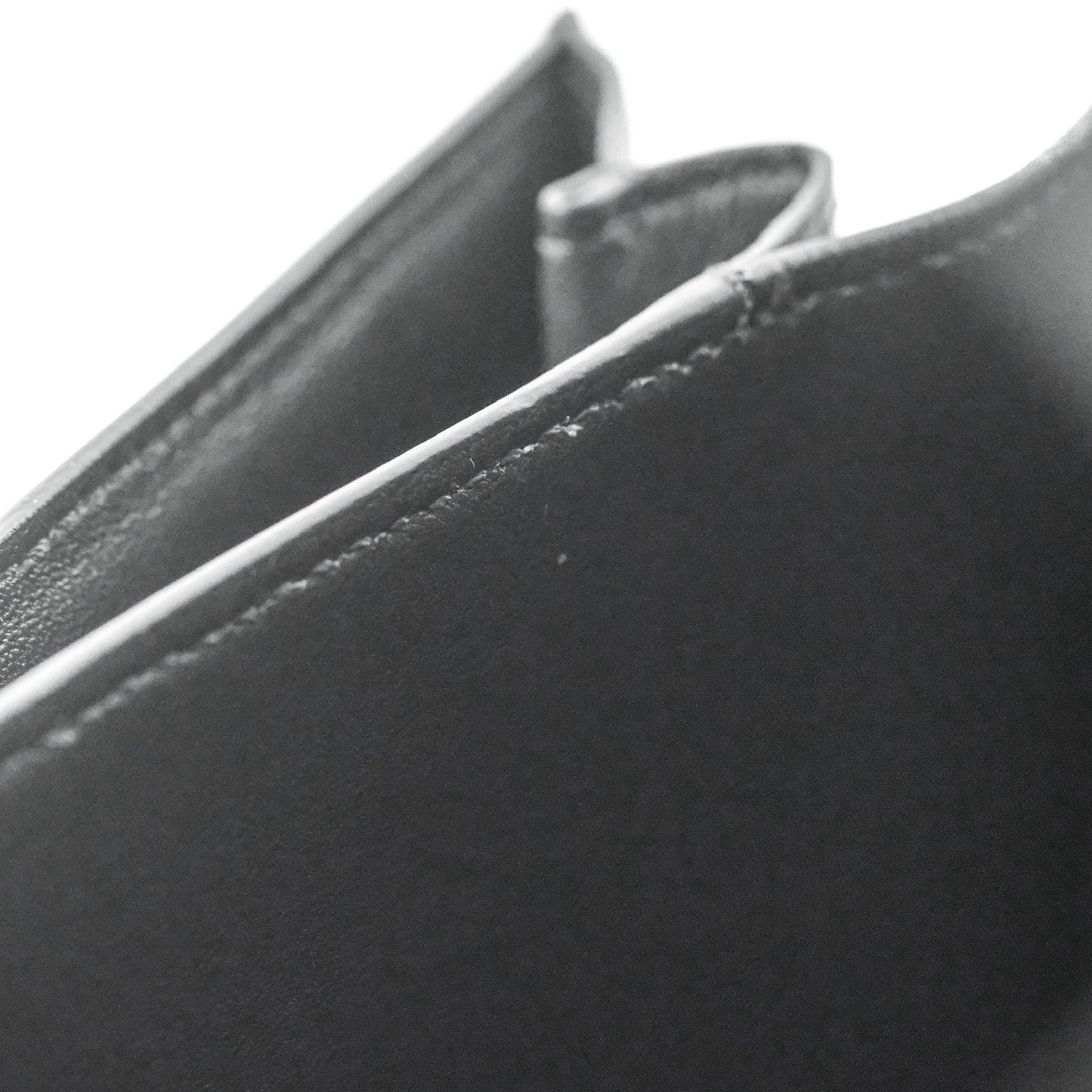 Celine Medium Classic Box Flap Dark Grey Liege Calfskin