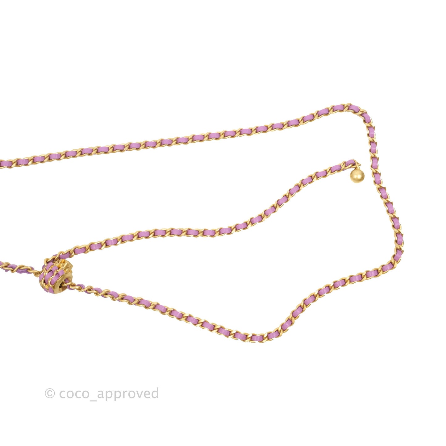 Chanel Classic Mini Pearl Crush Vanity With Chain Purple Lambskin Aged Gold Hardware