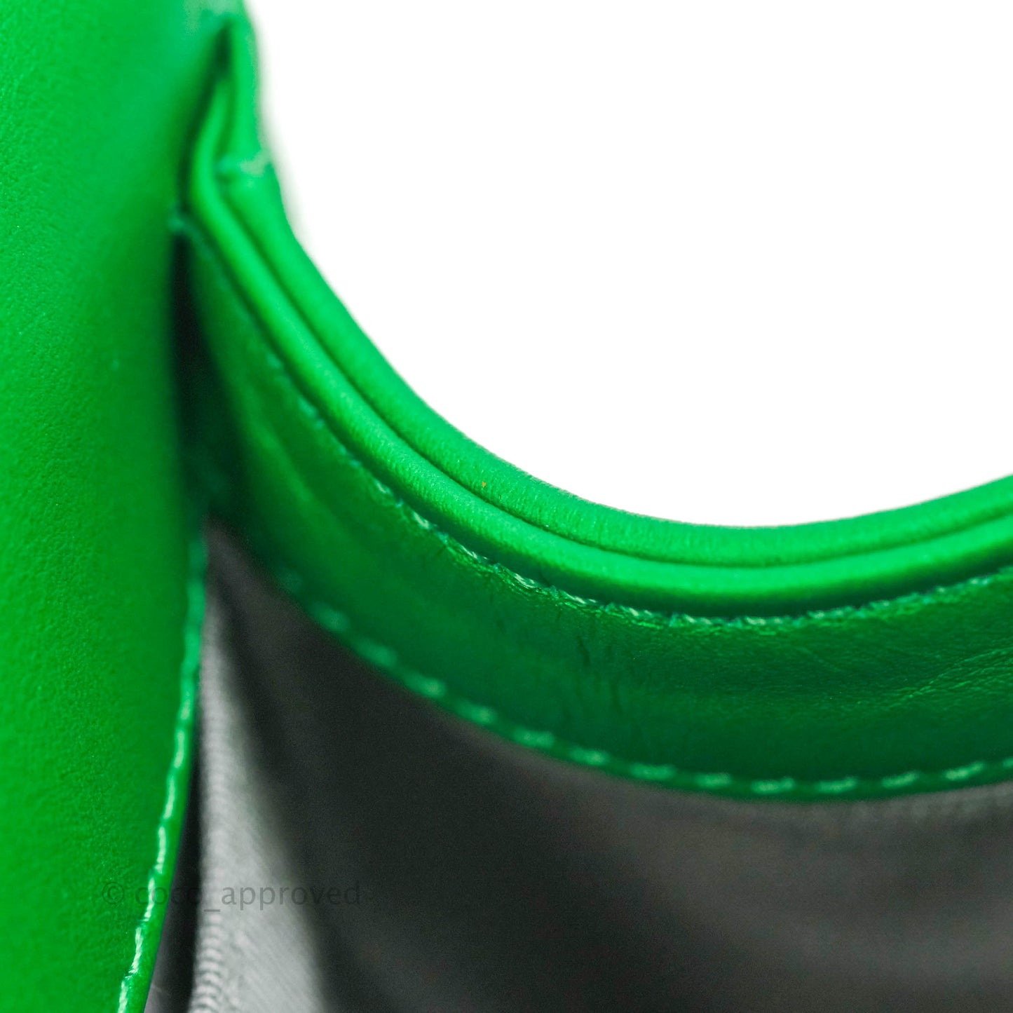 Chanel Small Boy Green Calfskin Ruthenium Hardware