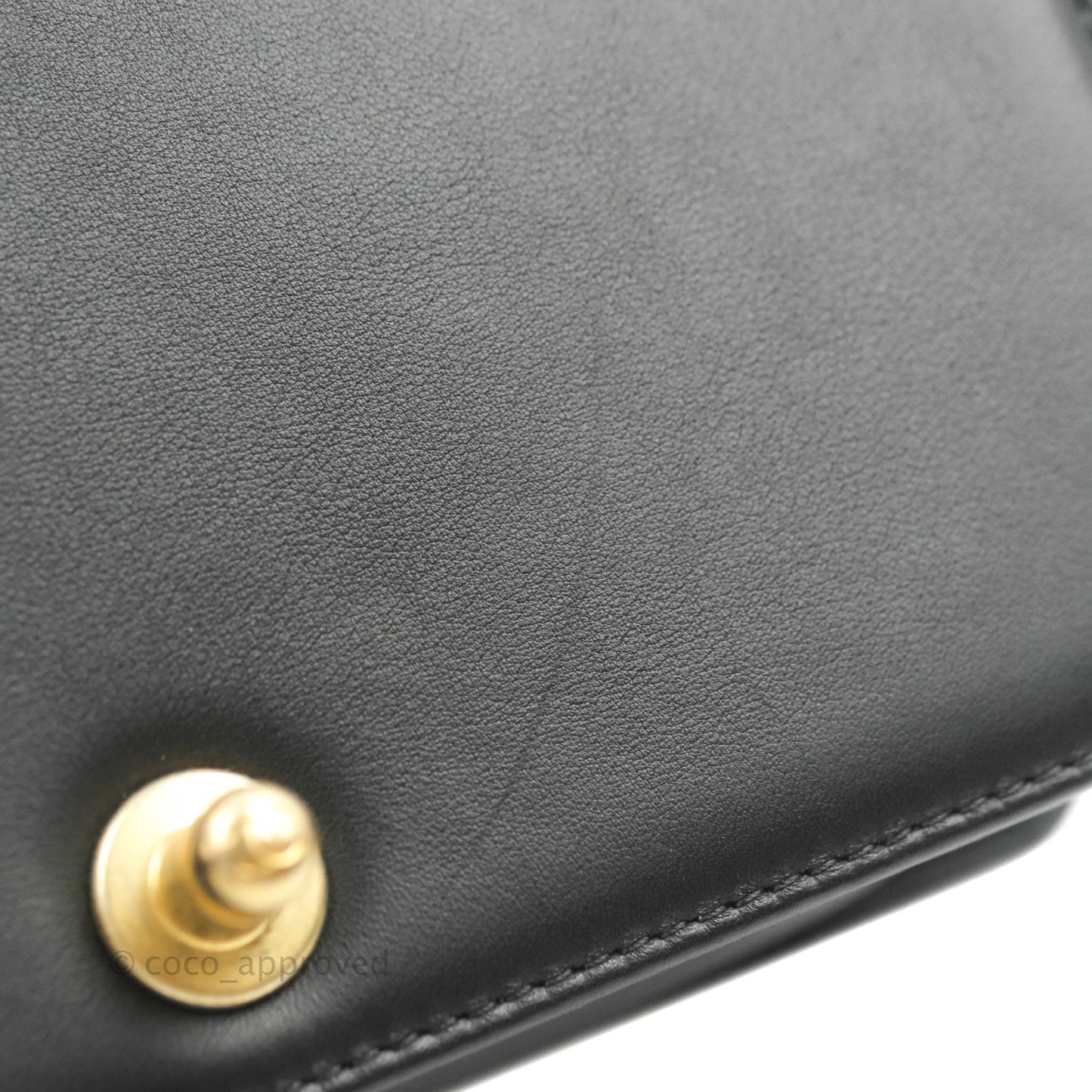 Chanel Small Boy Bag Black Calfskin Gold Hardware