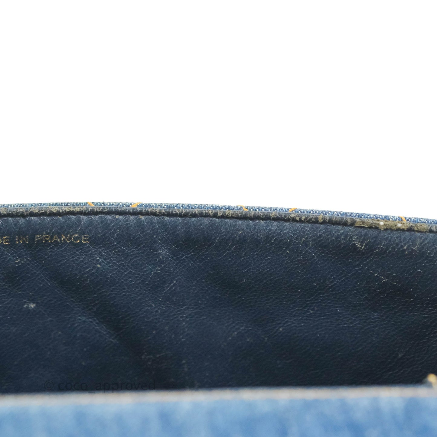 Chanel Vintage Quilted Kelly Bag Denim 24K Gold Hardware