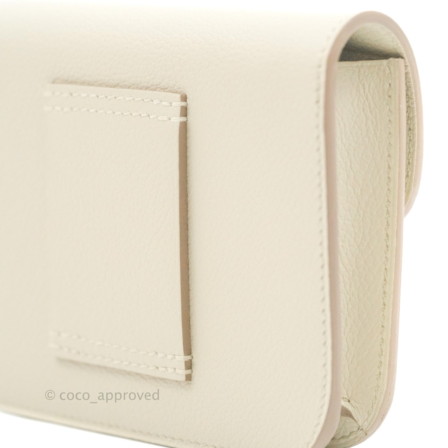 Hermès Constance Slim Wallet Beton Evercolor Gold Hardware