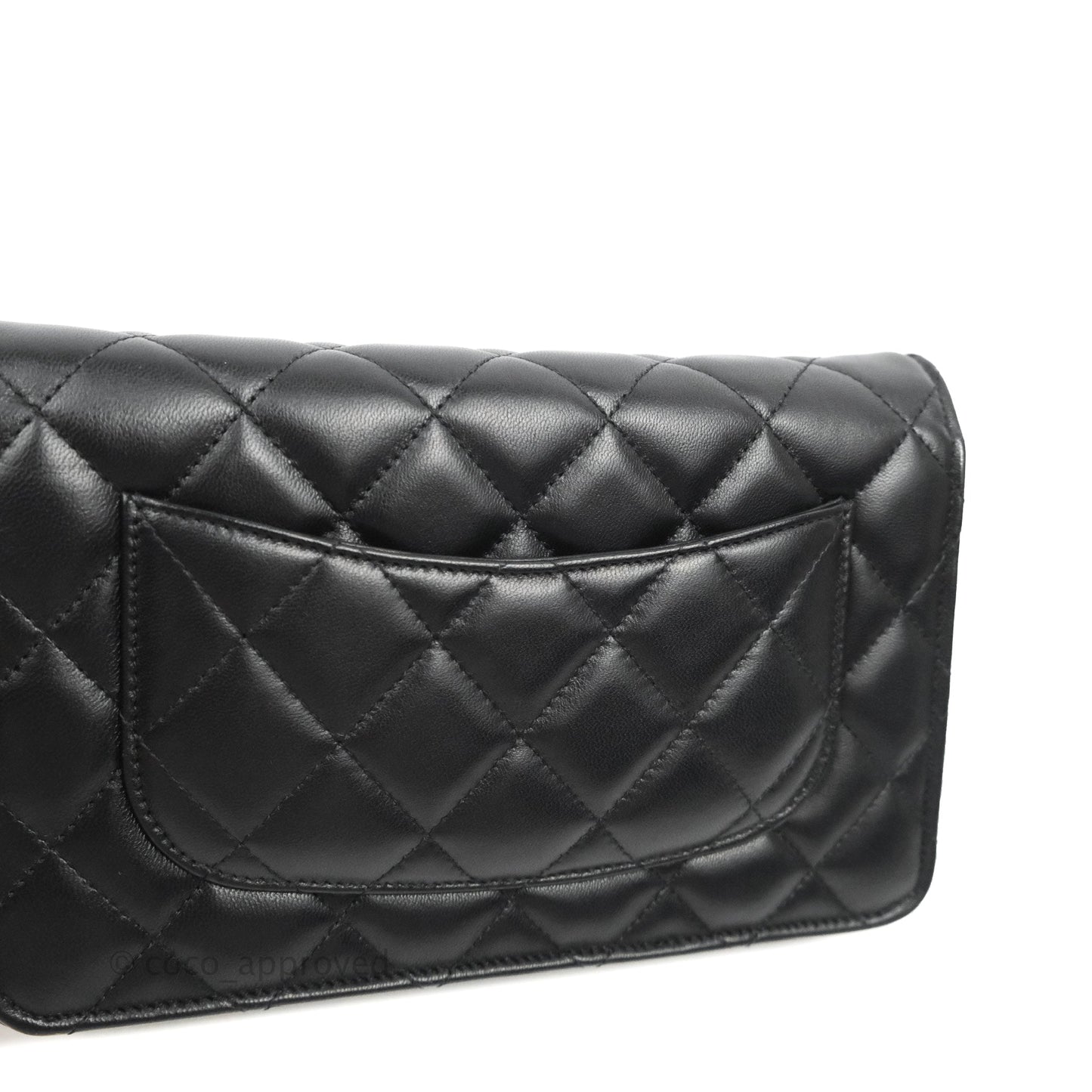 Chanel Quilted Classic Wallet on Chain WOC Black Lambskin Gold Hardware