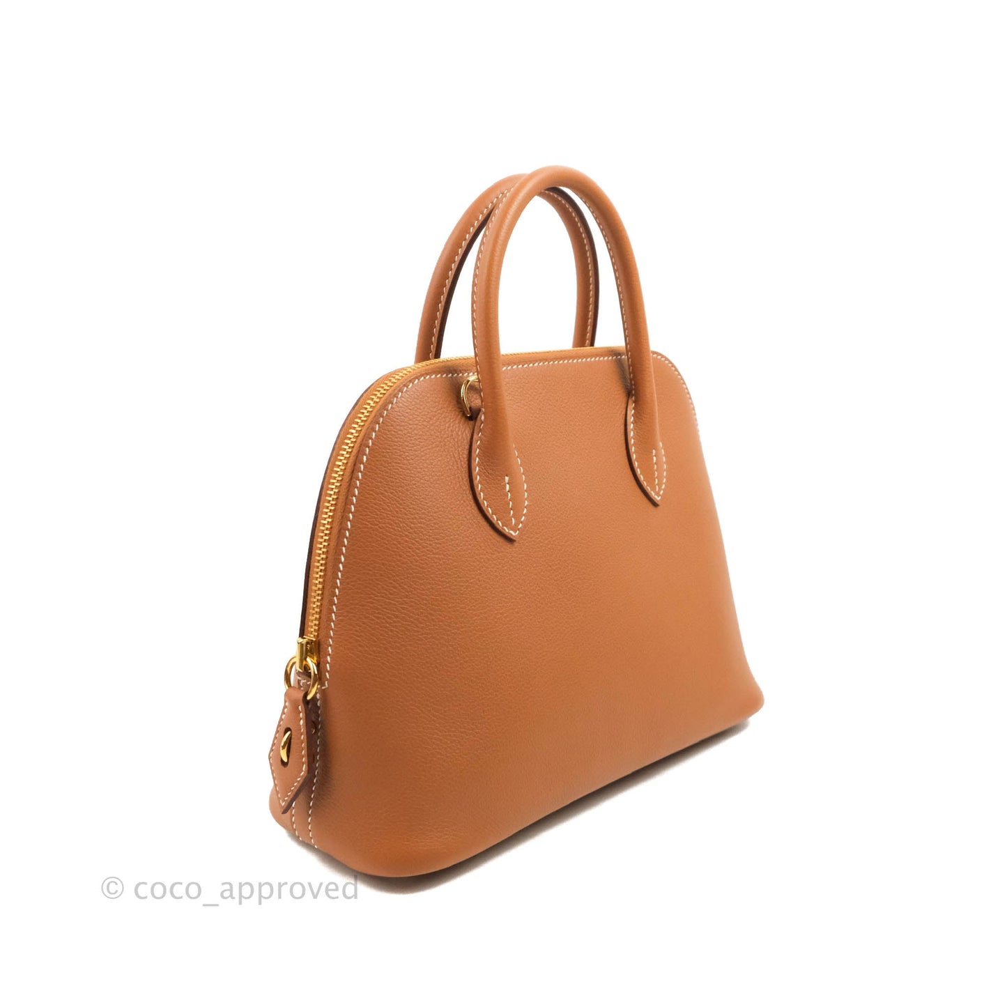 Hermès Bolide 1923 25 Gold Evercolor Gold Hardware
