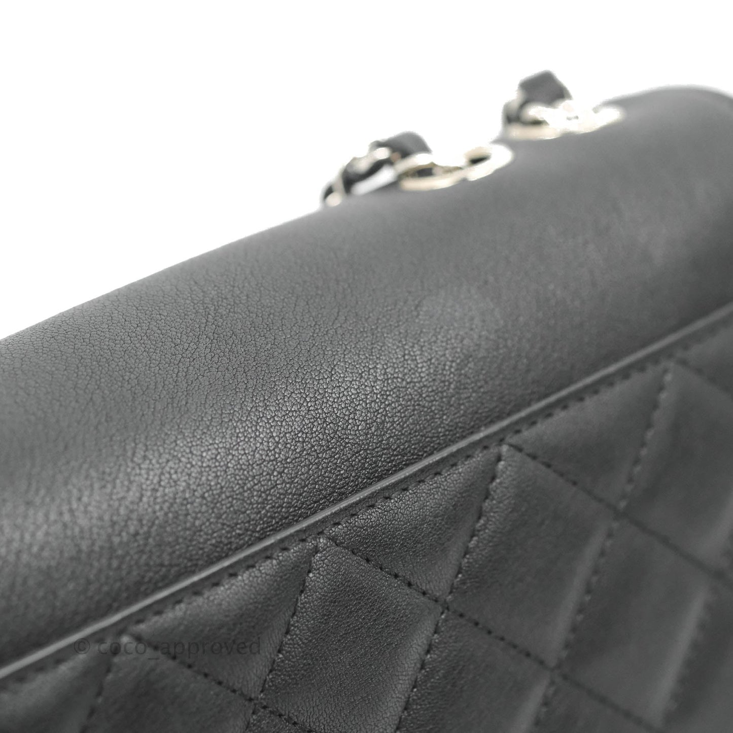 Chanel Quilted Mini Urban Companion Flap Black Calfskin Silver Hardware
