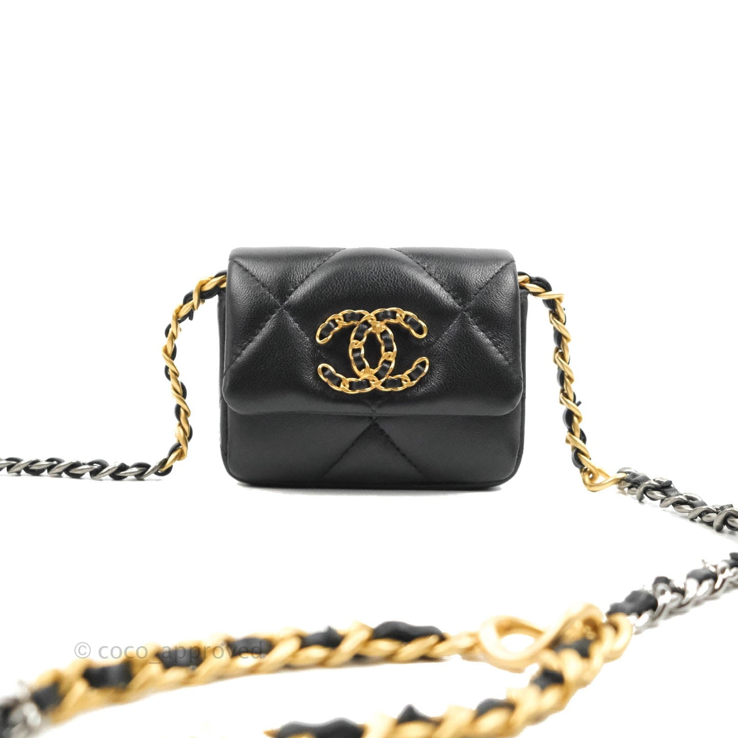 Chanel 19 Belt Bag Black Mixed Hardware