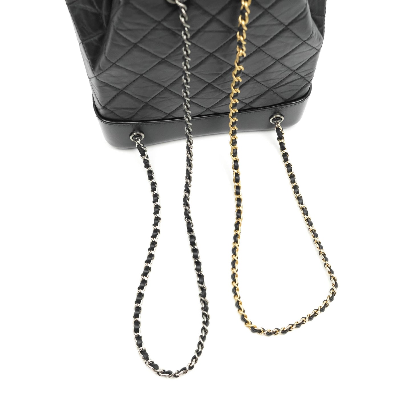 Chanel Small Gabrielle Backpack Black Aged Calfskin