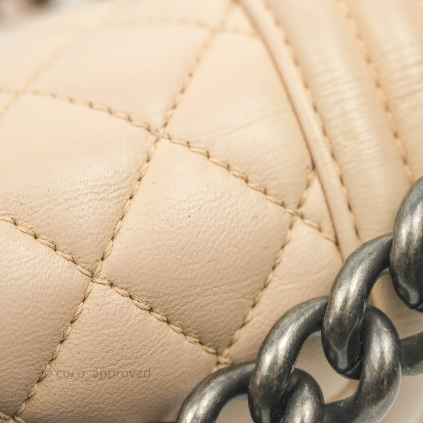 Chanel Boy Small Light Beige Pink Calfskin Ruthenium Hardware
