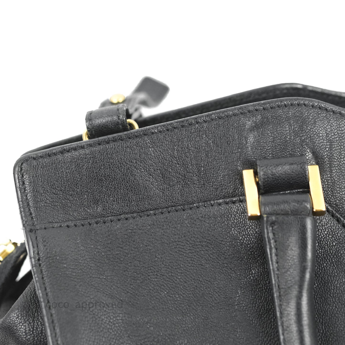 Saint Laurent Cabas Chyc Dark Navy Gold Hardware