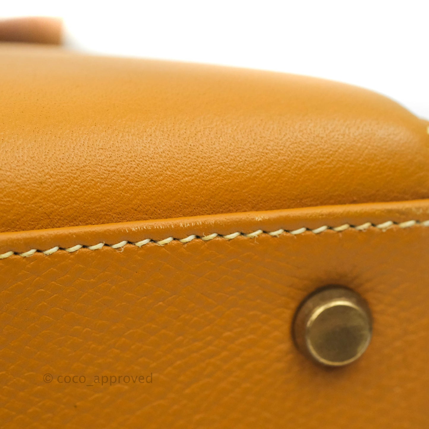 Hermès Vintage Kelly 28 Gold Epsom Gold Hardware
