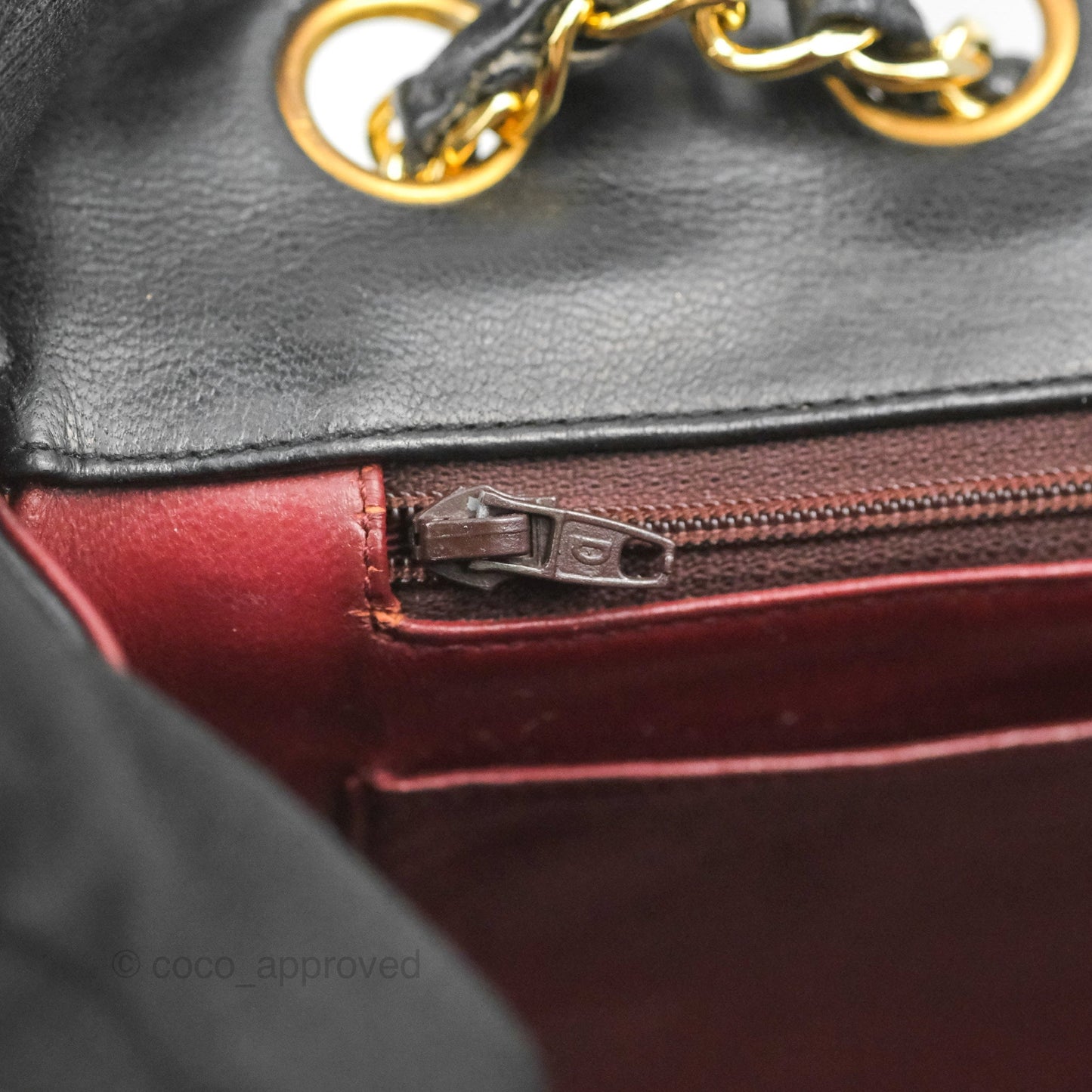 Chanel Vintage CC Clip-lock Flap Bag Black Lambskin 24K Gold Hardware