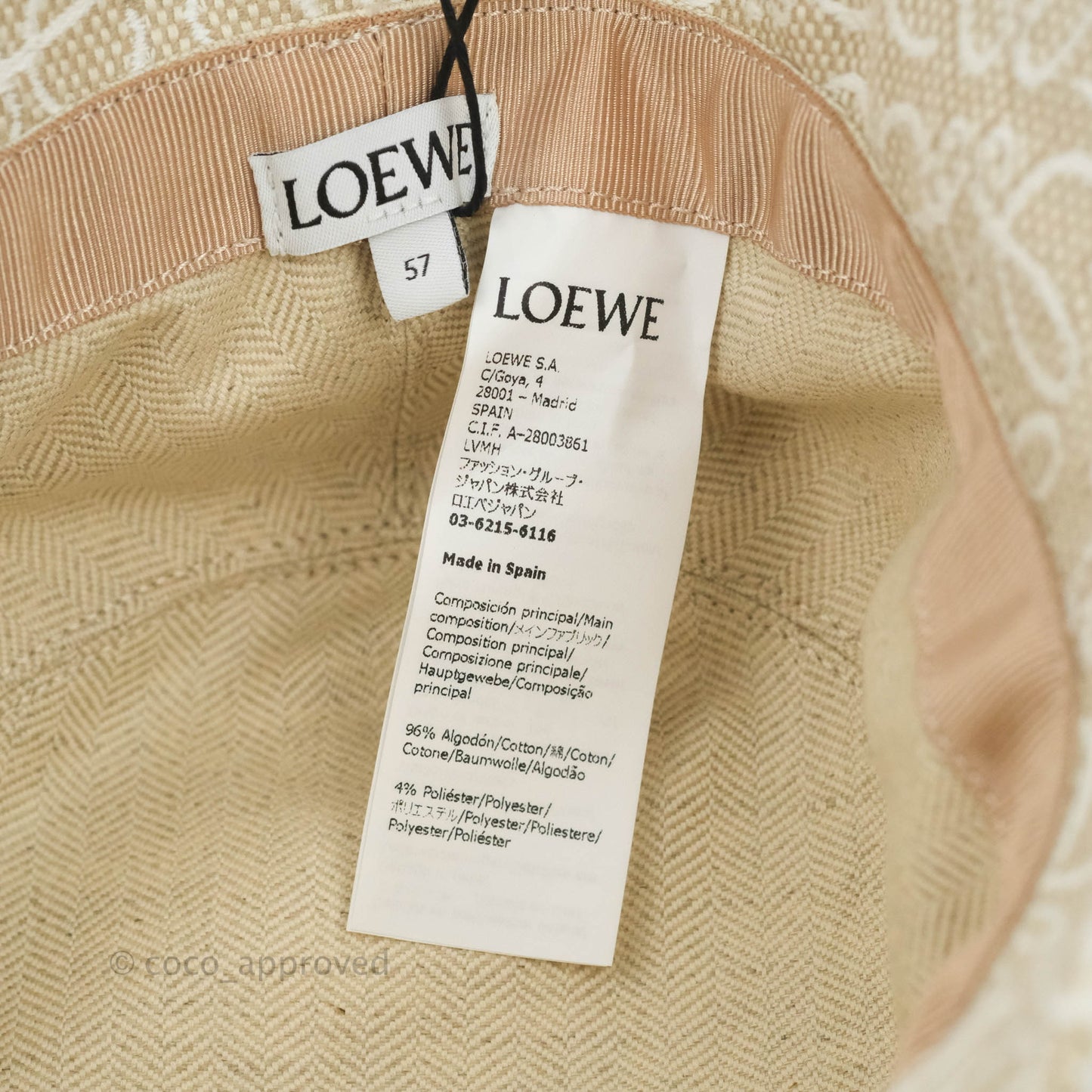 Loewe Anagram Bucket Hat