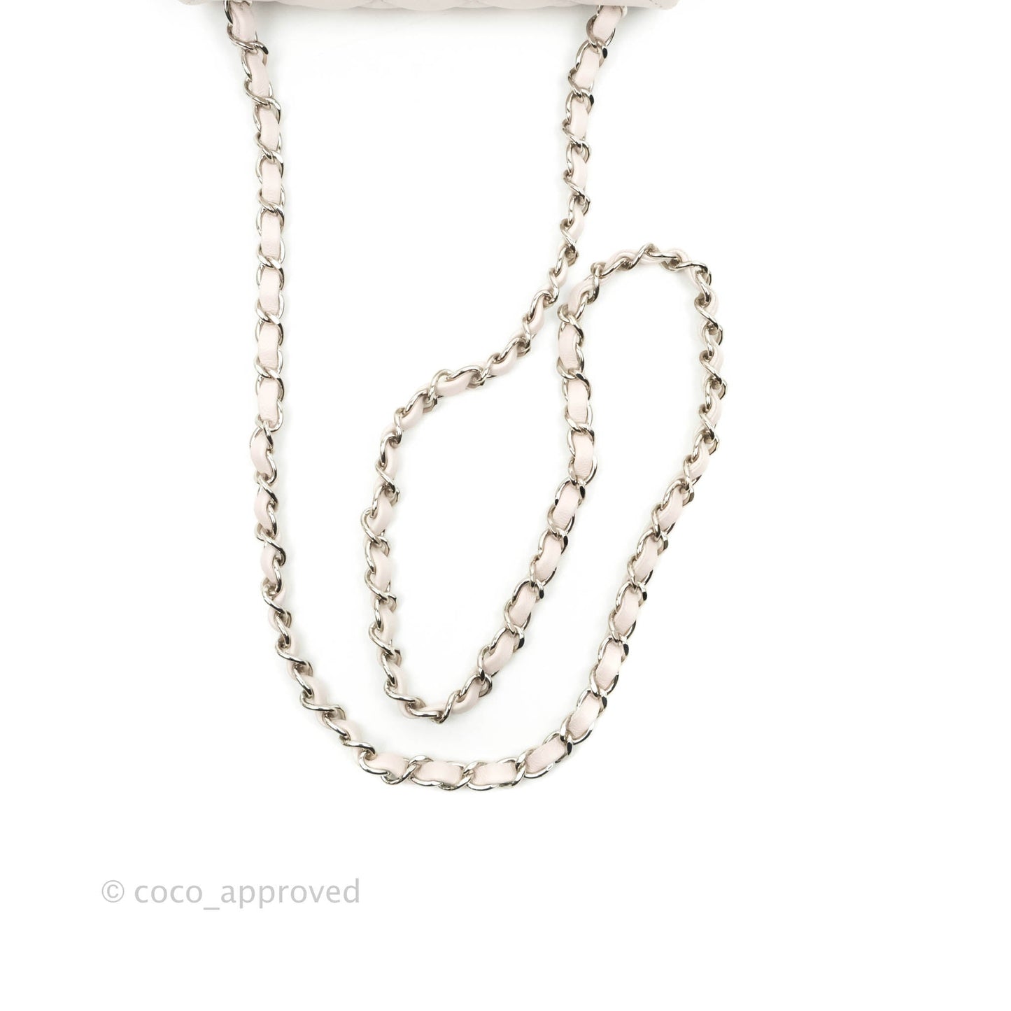Chanel Mini Square Quilted Pale Lilac Silver Hardware
