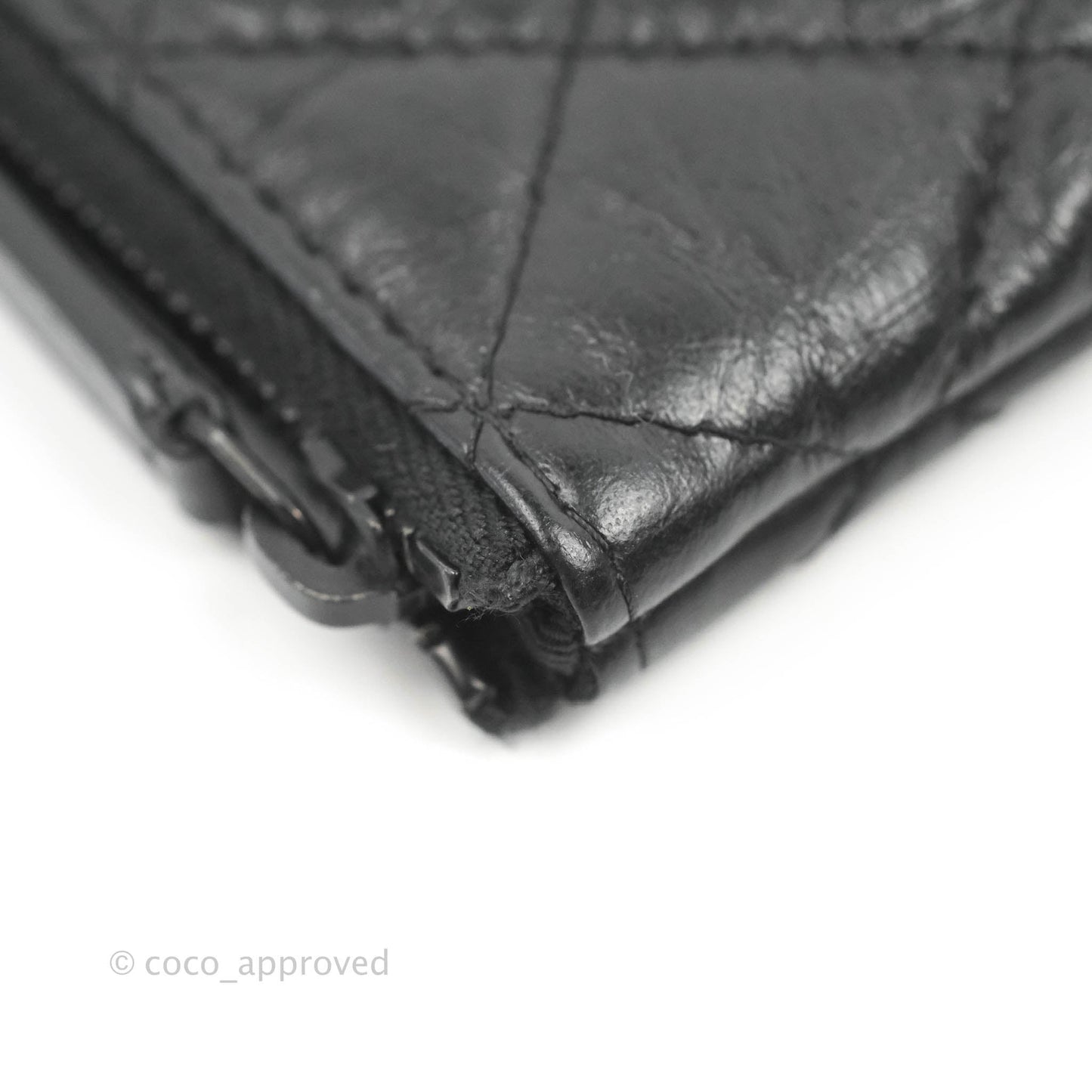 Chanel Quilted Mini Reissue O Case So Black Aged Calfskin