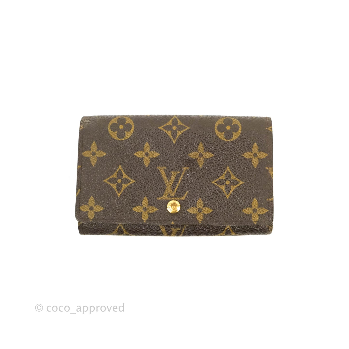 Louis Vuitton Vintage Monogram Canvas Wallet Brown