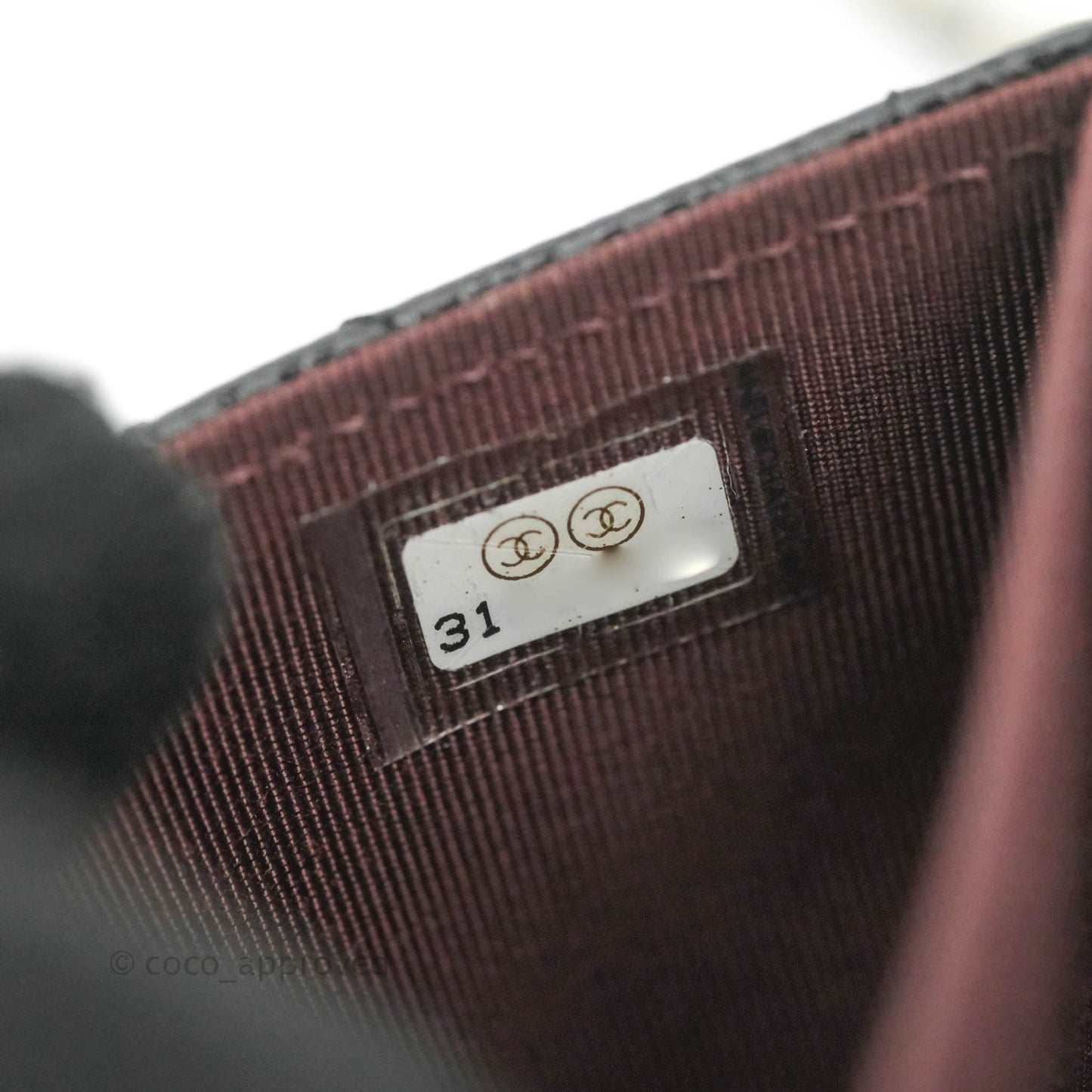 Chanel Mini Wallet With Chain Black Caviar Gold Hardware