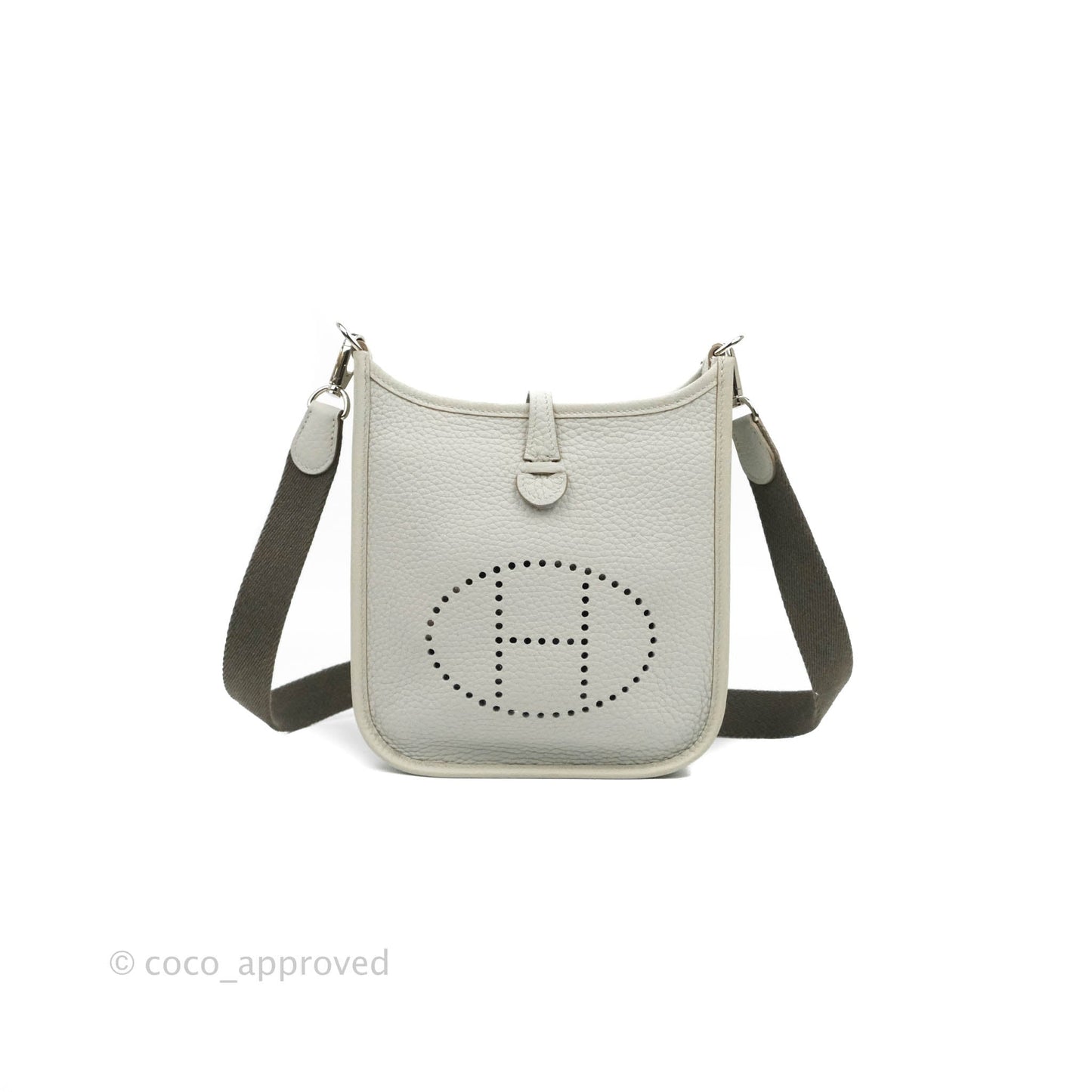 Hermès Mini Evelyne 16 Bleu Pal/ Gris Etain Amazone Palladium Hardware