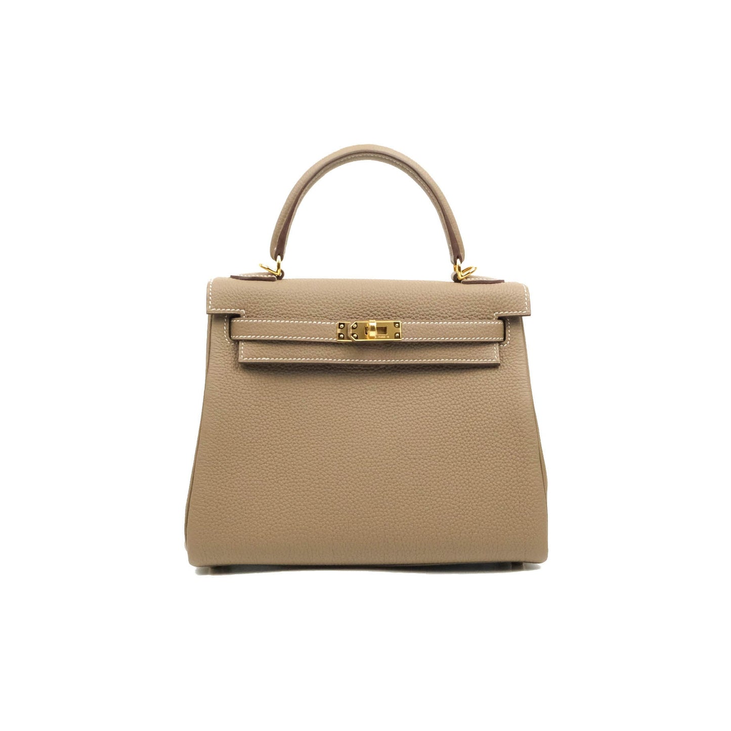 [DM to purchase] Hermès Retourne Kelly 25 Etoupe 18 Veau Togo Gold Hardware