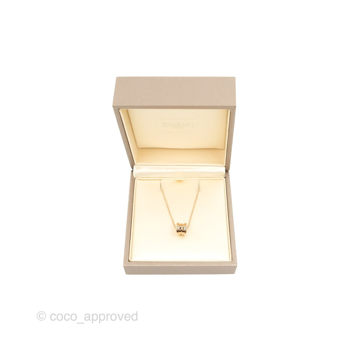 Bvlgari Mini Zero1 Necklace Rose Gold