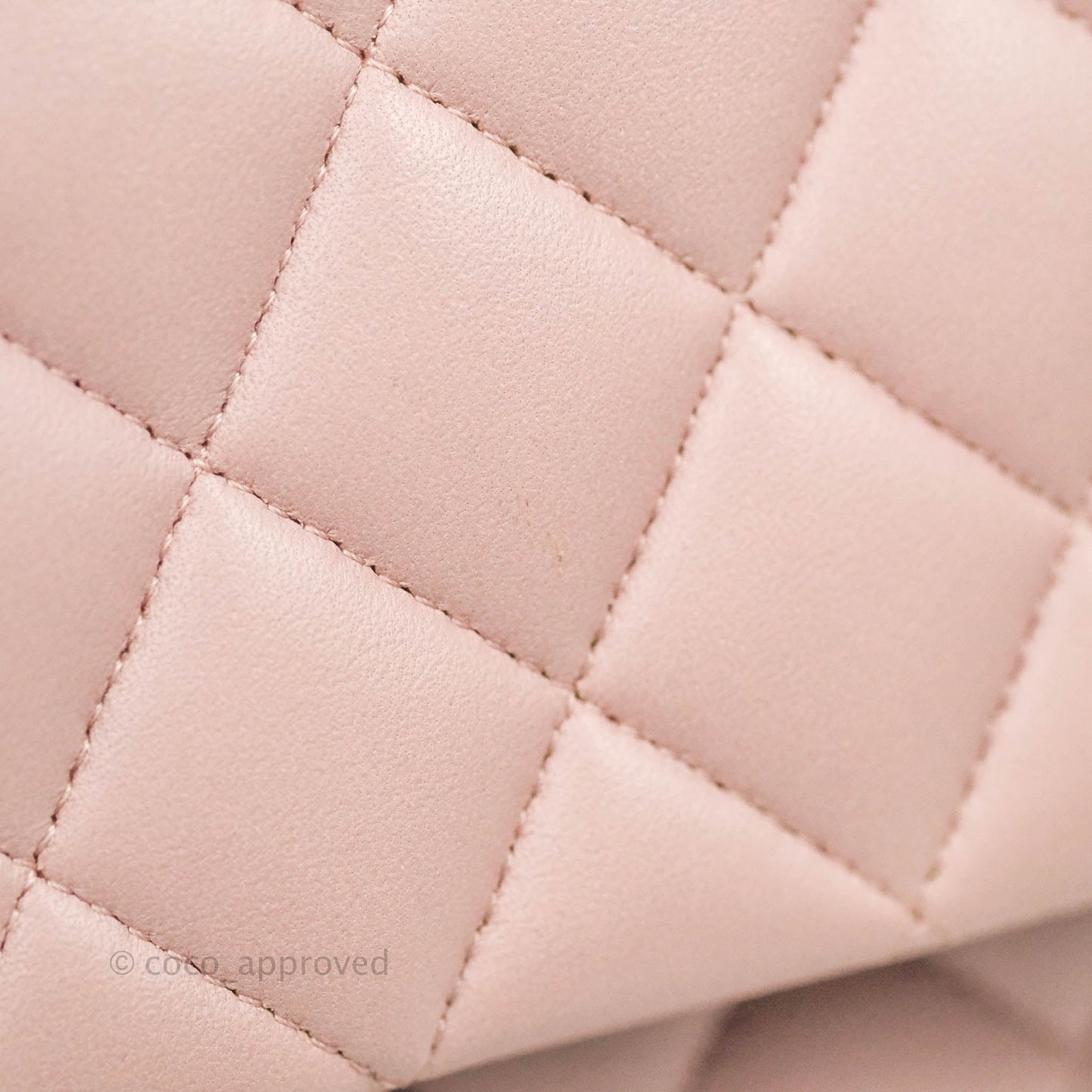 Chanel Top Handle Mini Rectangular Flap Bag Light Pink Lambskin Gold Hardware 22P