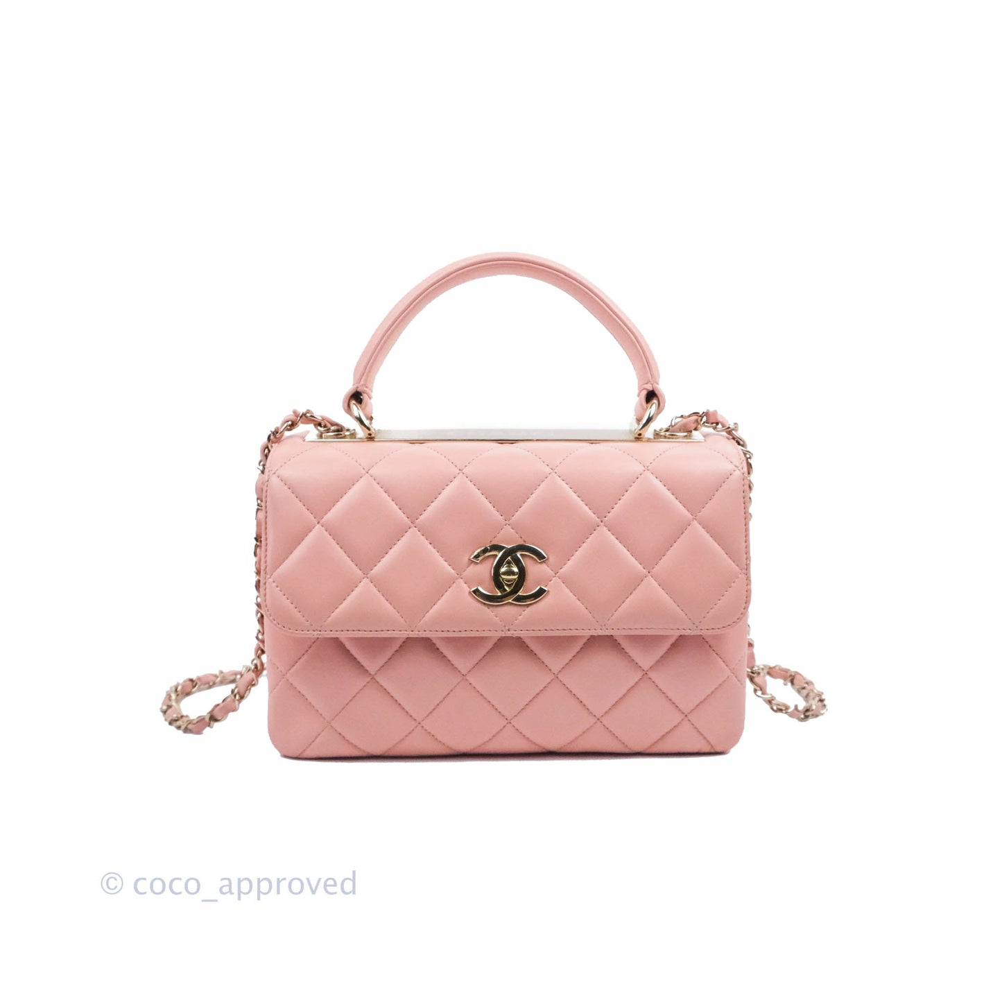 Chanel Small Trendy CC Pink Lambskin Gold Hardware
