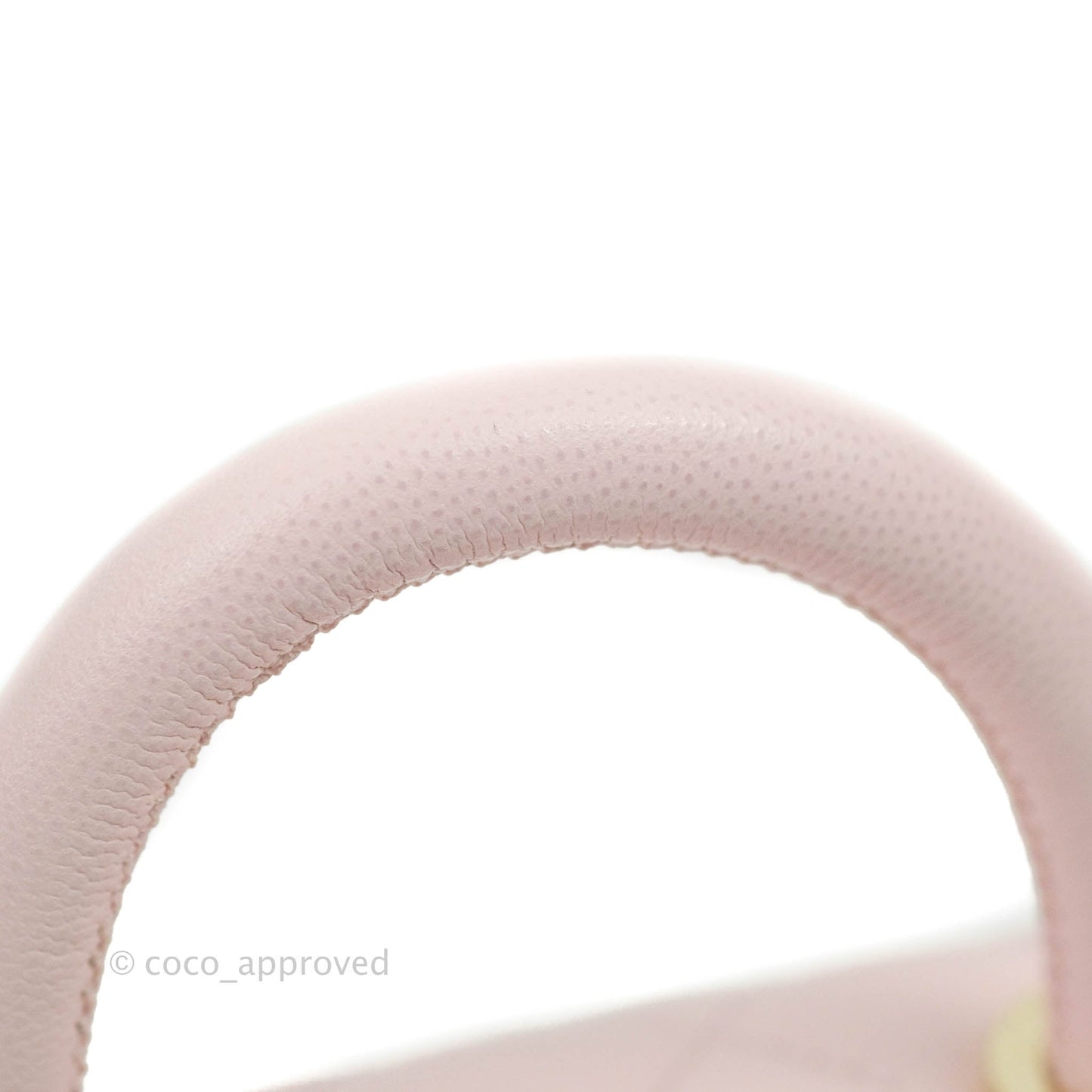 Chanel Mini Coco Handle Quilted Light Pink Caviar Gold Hardware