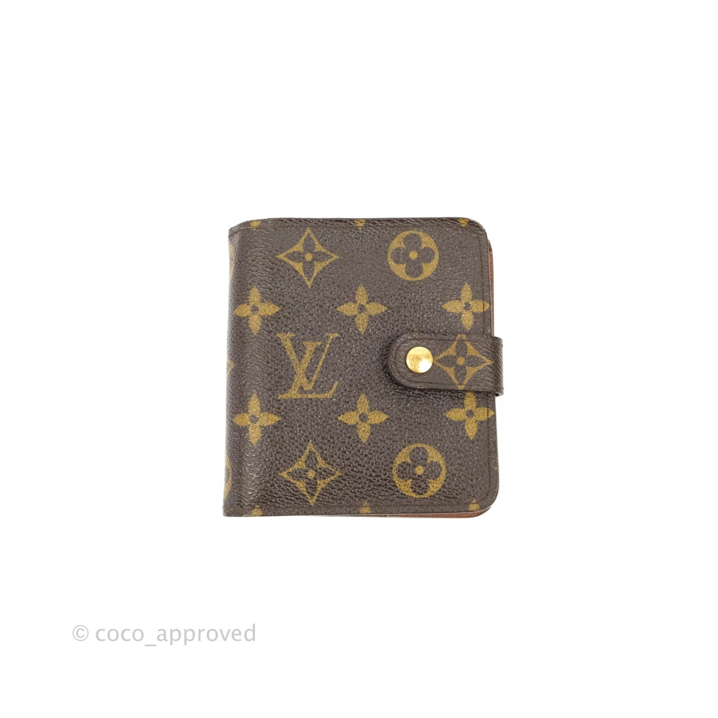 Louis Vuitton Vintage Monogram Canvas Wallet Brown