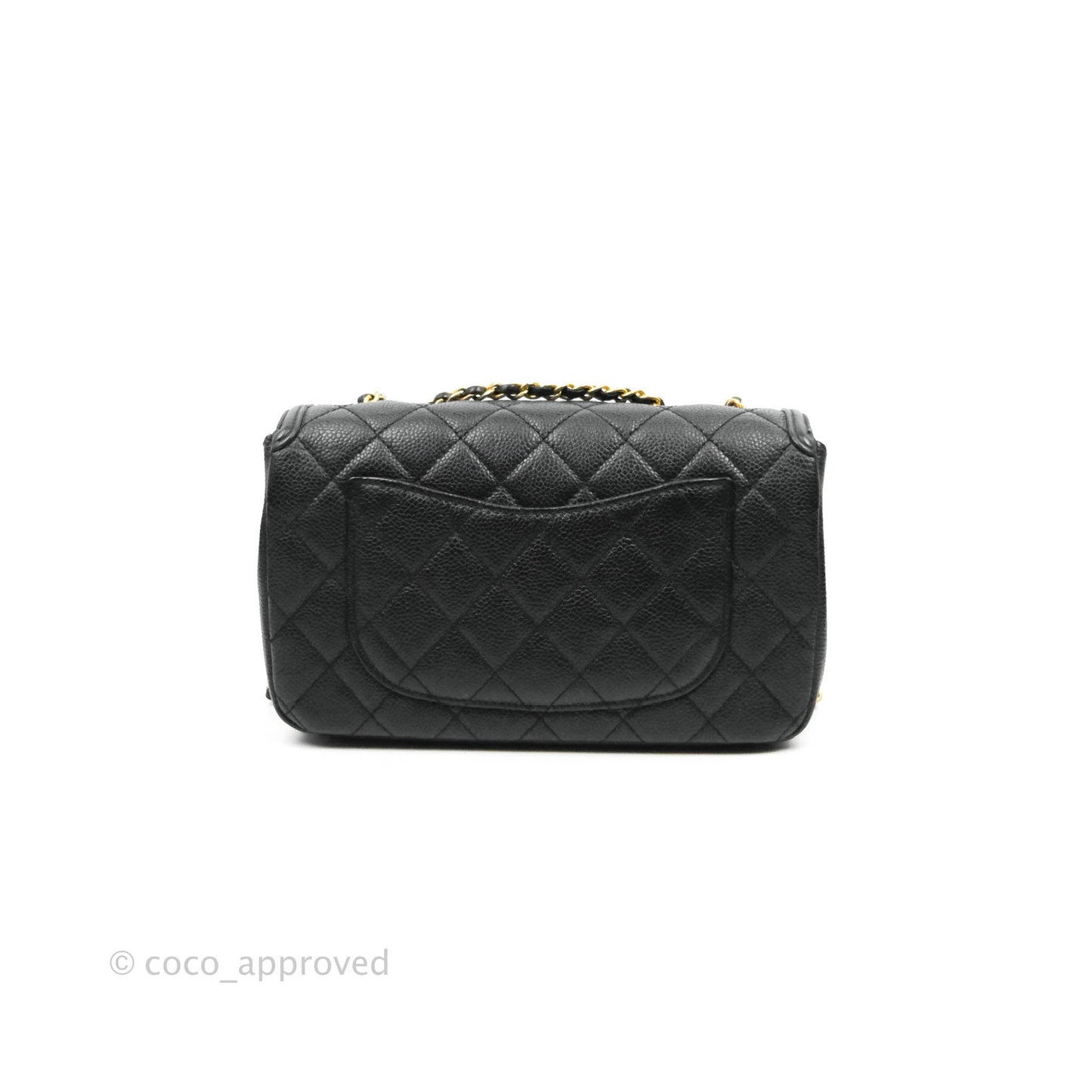 Chanel Quilted Small CC Filigree Flap Black Caviar