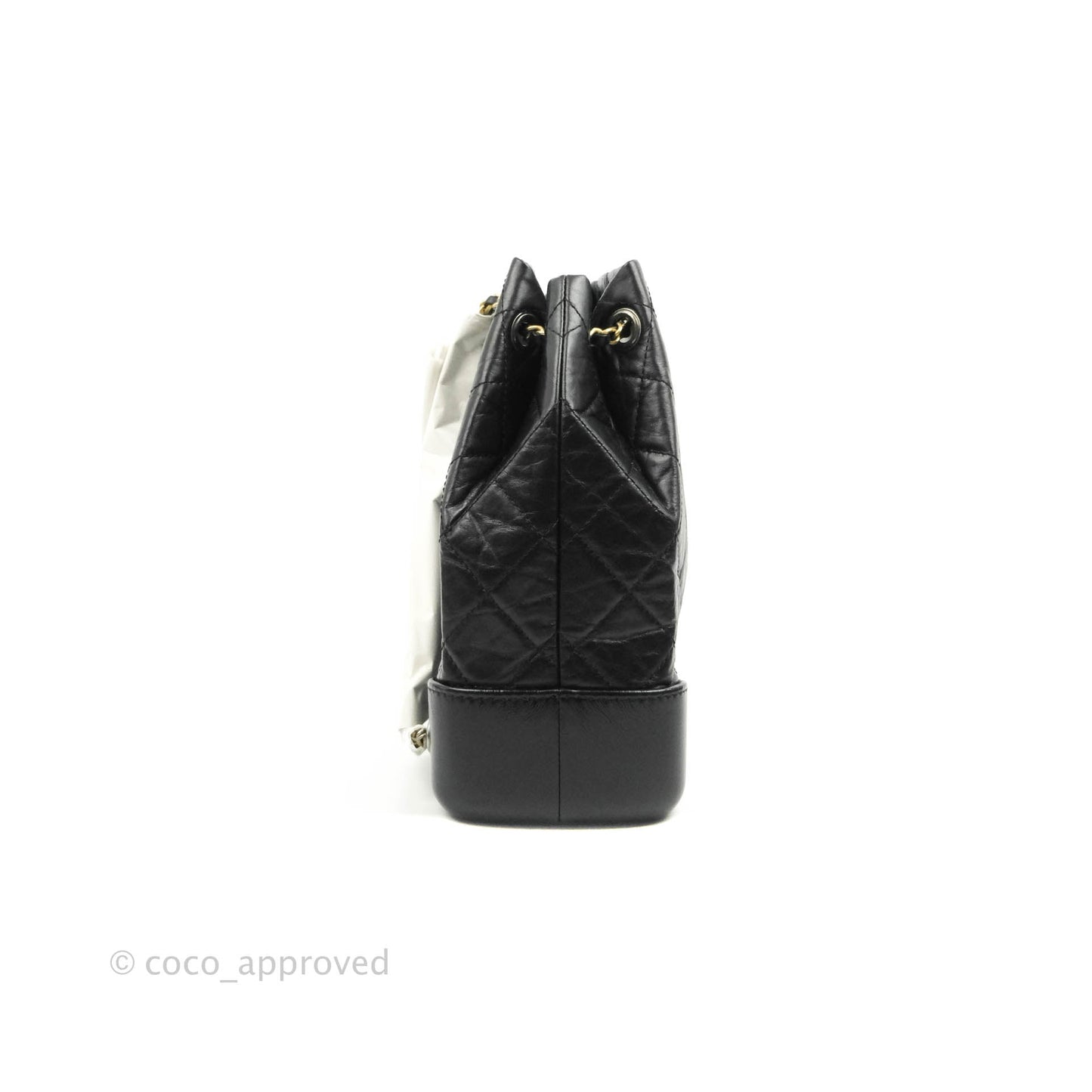 Chanel Small Gabrielle Backpack Black Aged Calfskin