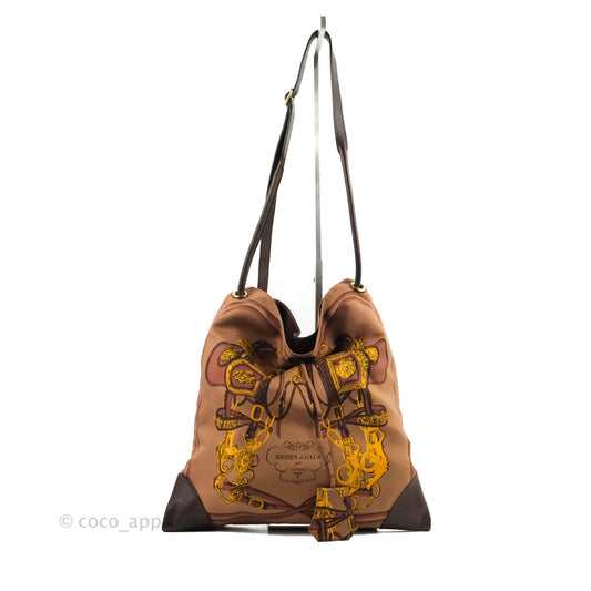 Hermès Silk City Tote Bag Marron