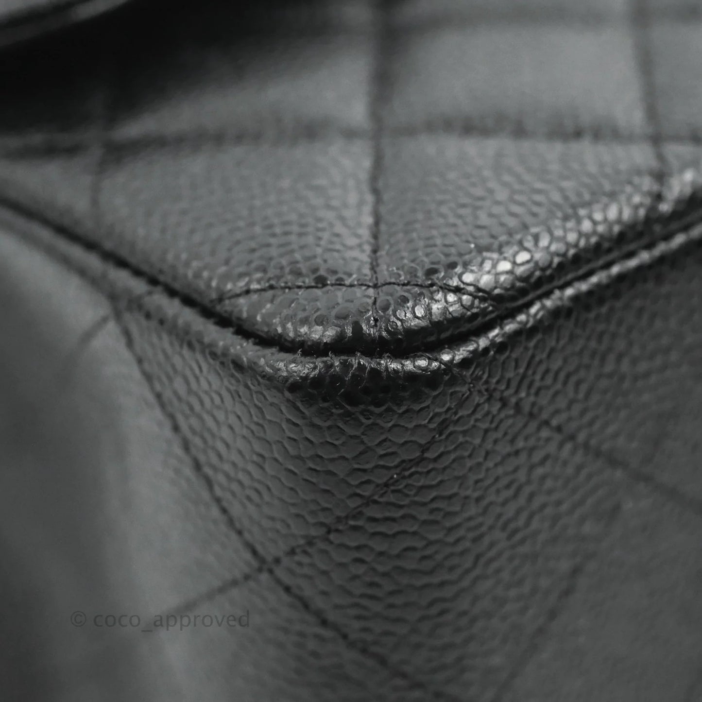 Chanel Jumbo Double Flap Black Caviar Gold Hardware